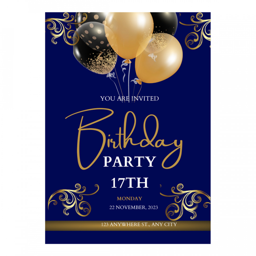 Electronic Birthday Invitation Digital Birthday Party Evite