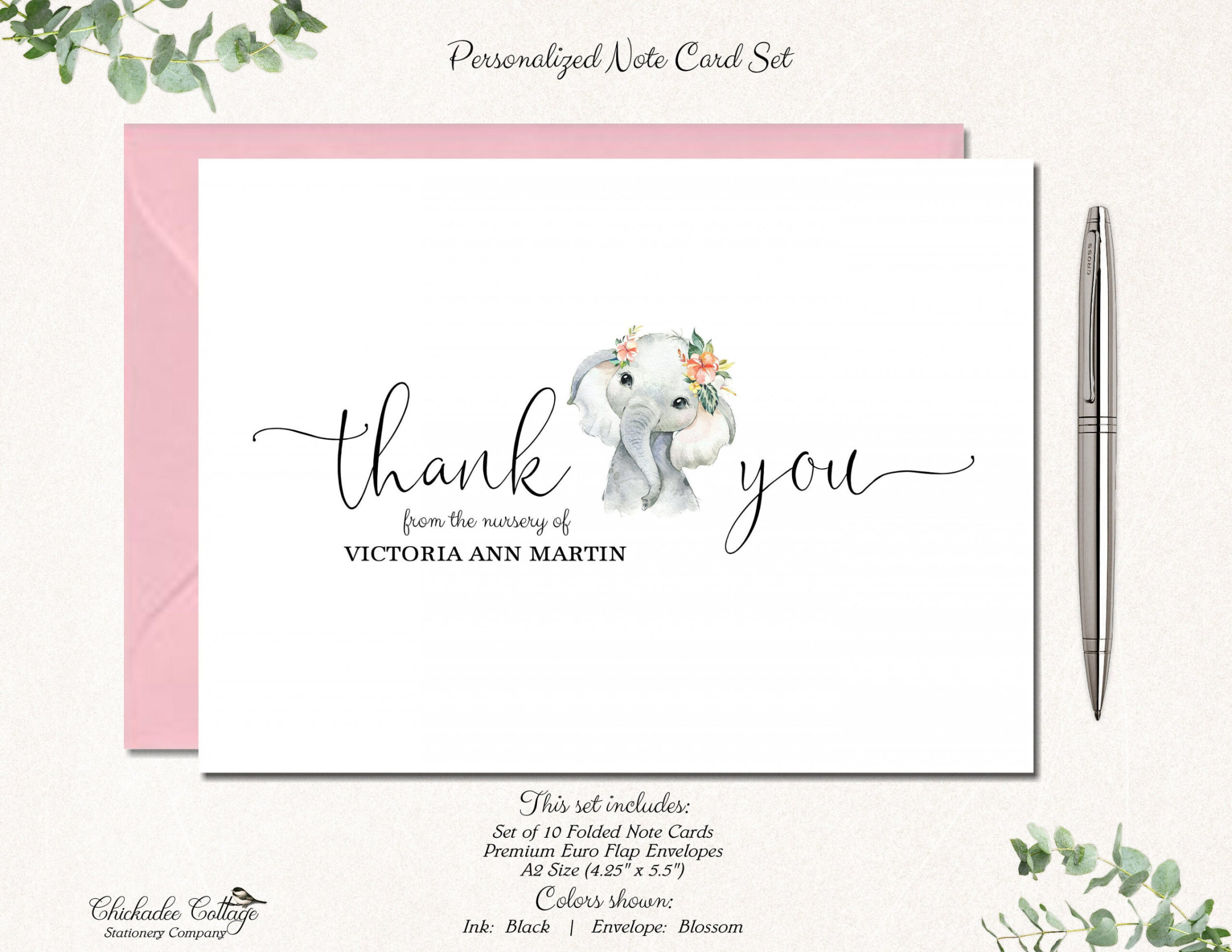 Elephant Baby Shower Thank You Cards Baby Thank You Cards - Etsy