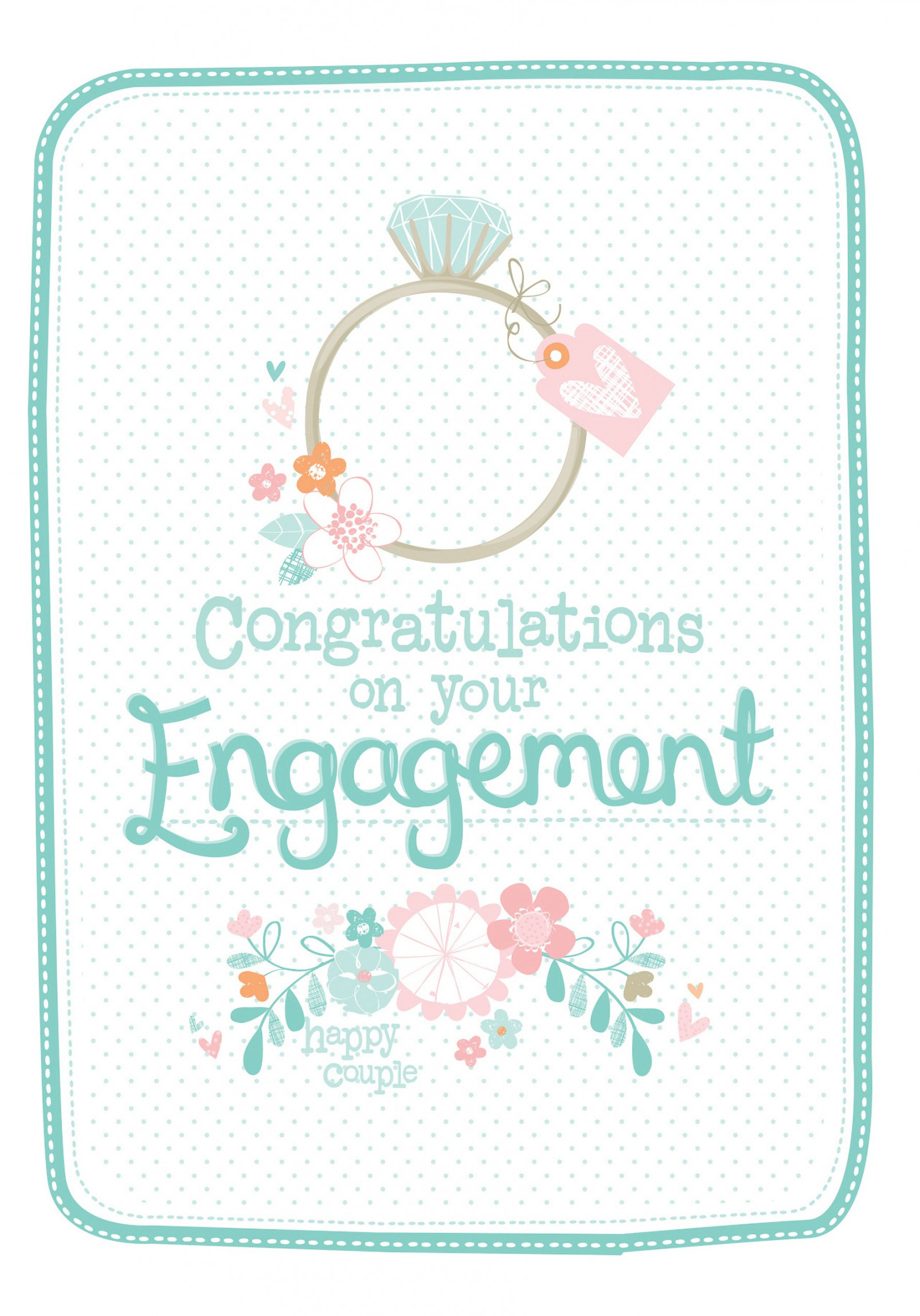 Engagement Congratulations  Greetings Cards Delivered  Bunches