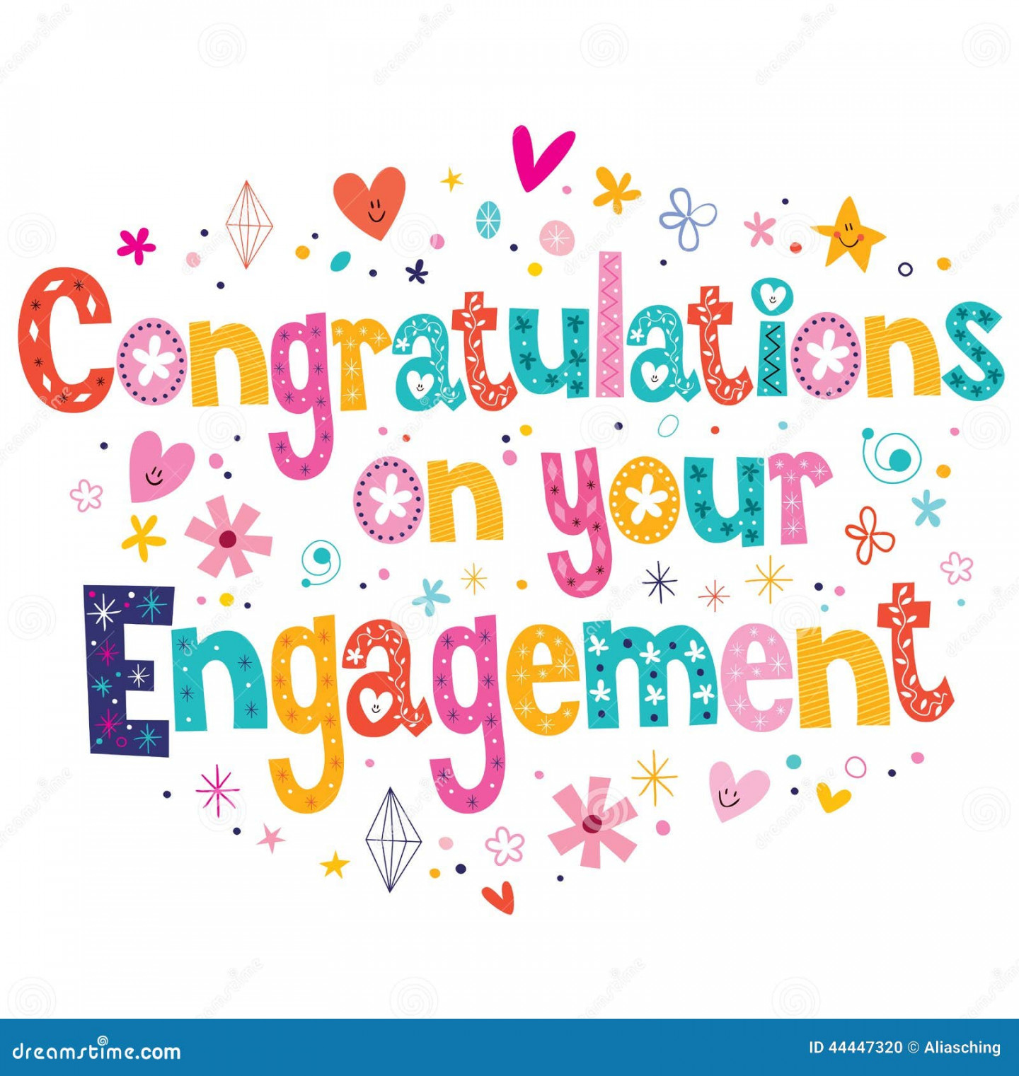 Engagement Congratulations Stock Illustrations – , Engagement