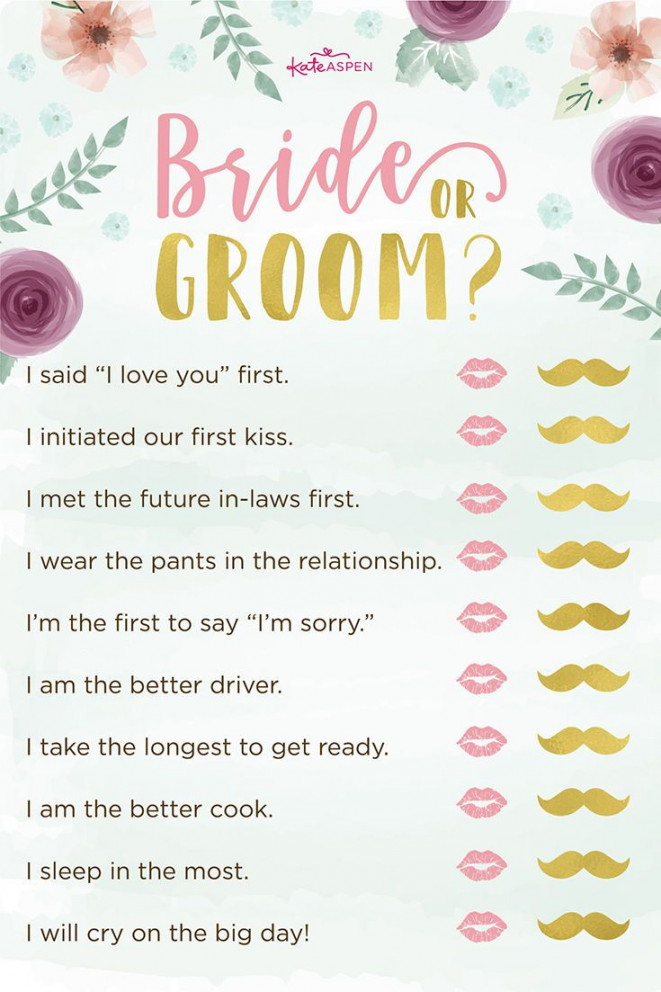 Exciting Bridal Shower Games + Printables!  Bridal shower games