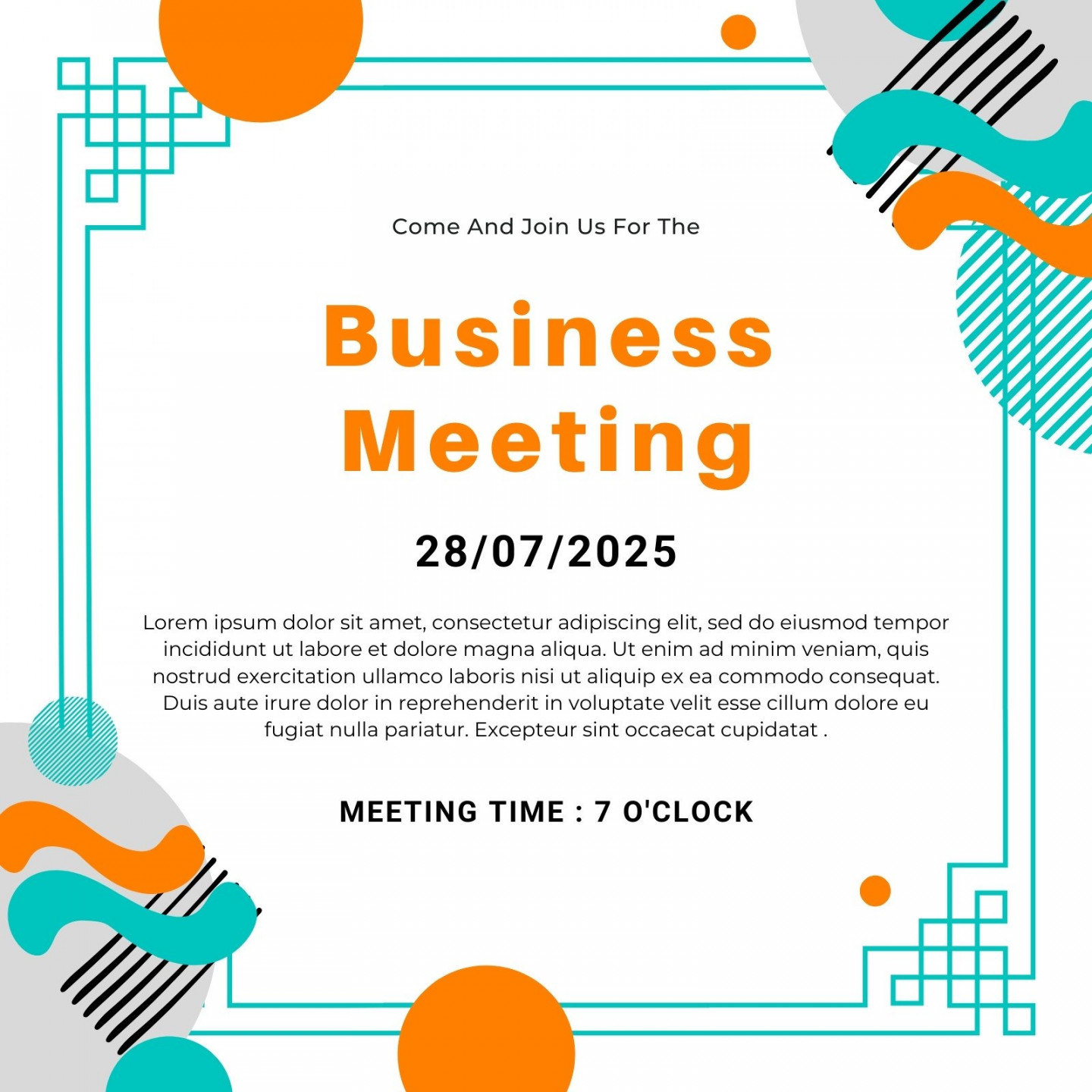 Free and customizable meeting templates