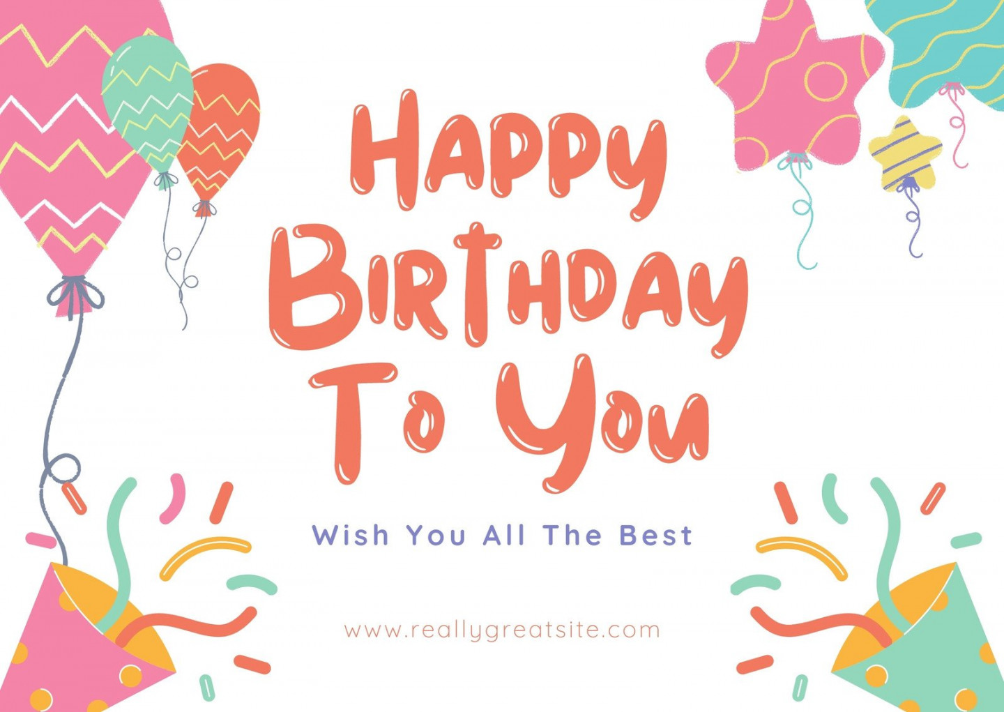 Free, custom printable birthday card templates  Canva