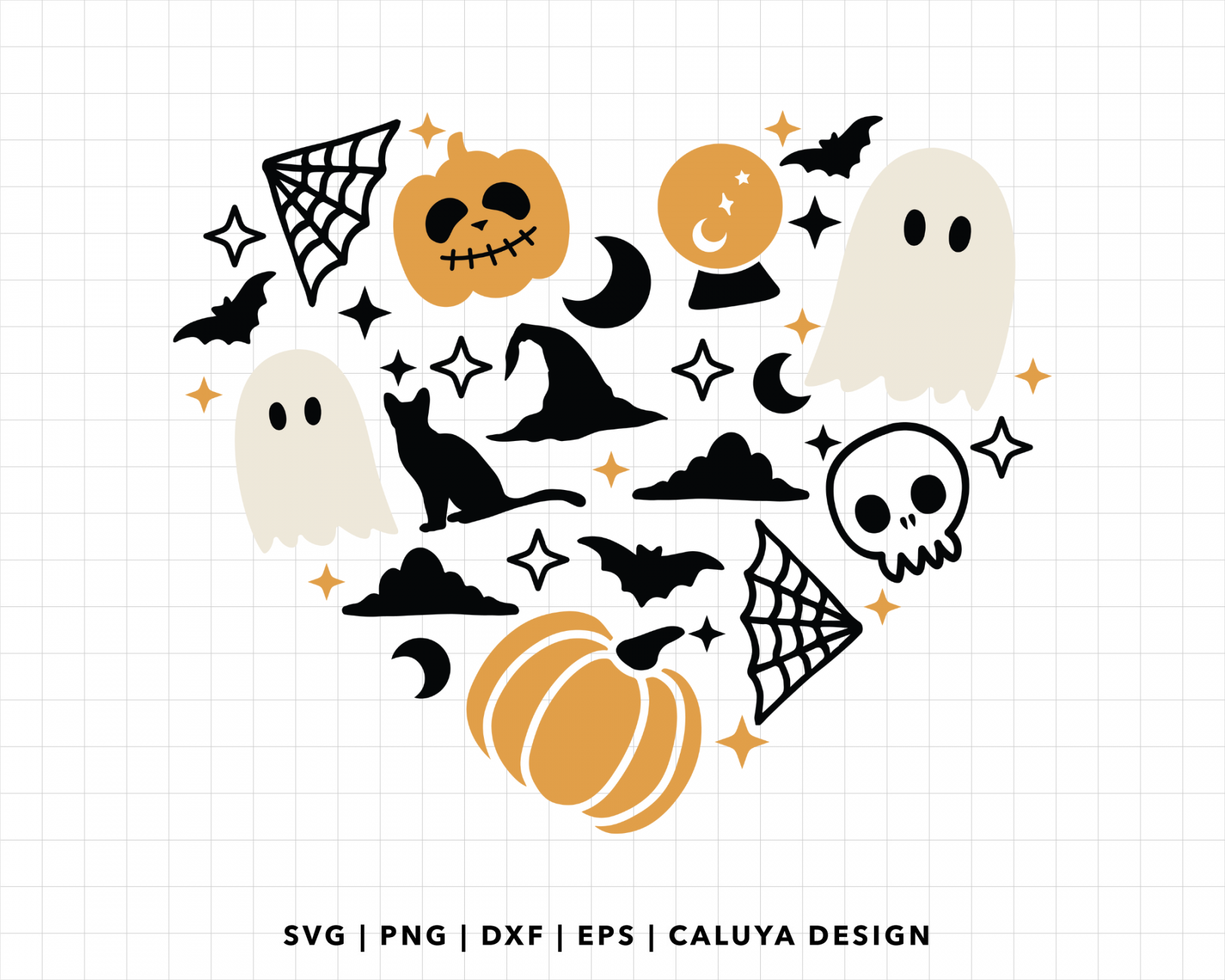 FREE Cute Halloween SVG  Heart Halloween SVG Cut File for Cricut