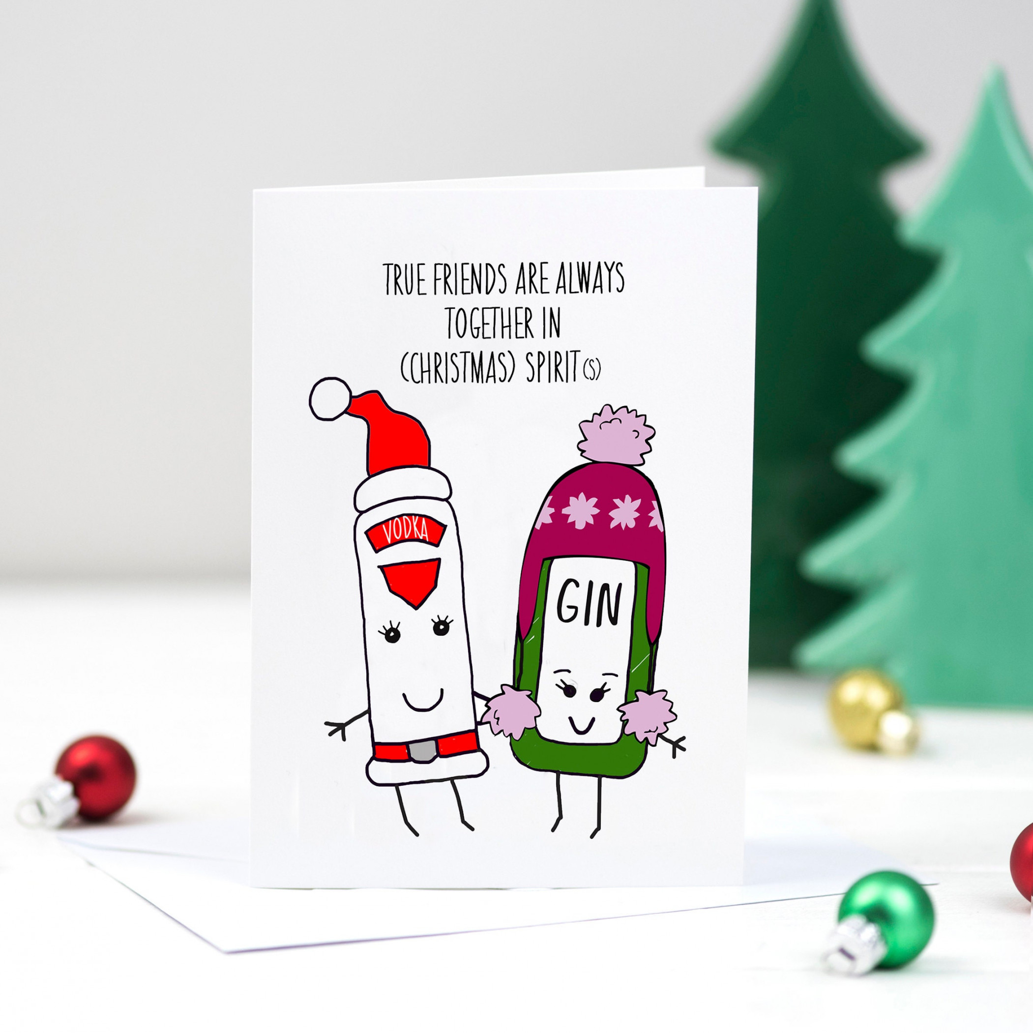 Friend Christmas Card Christmas Card for Friend Best Friend - Etsy