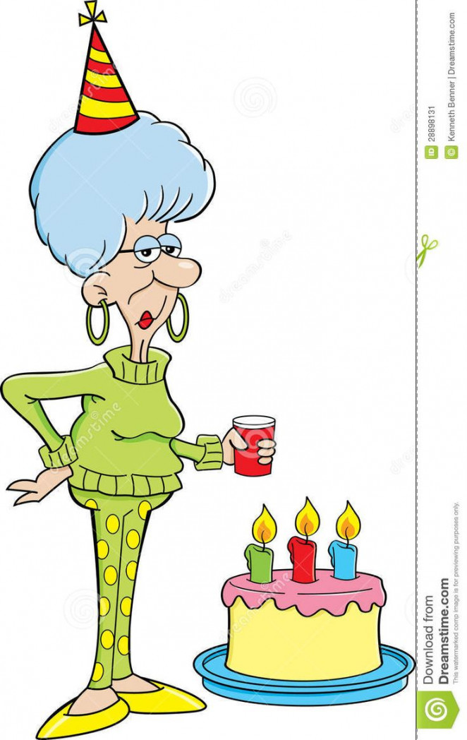 Funny Birthday For Older People Clipart - Clipart Suggest