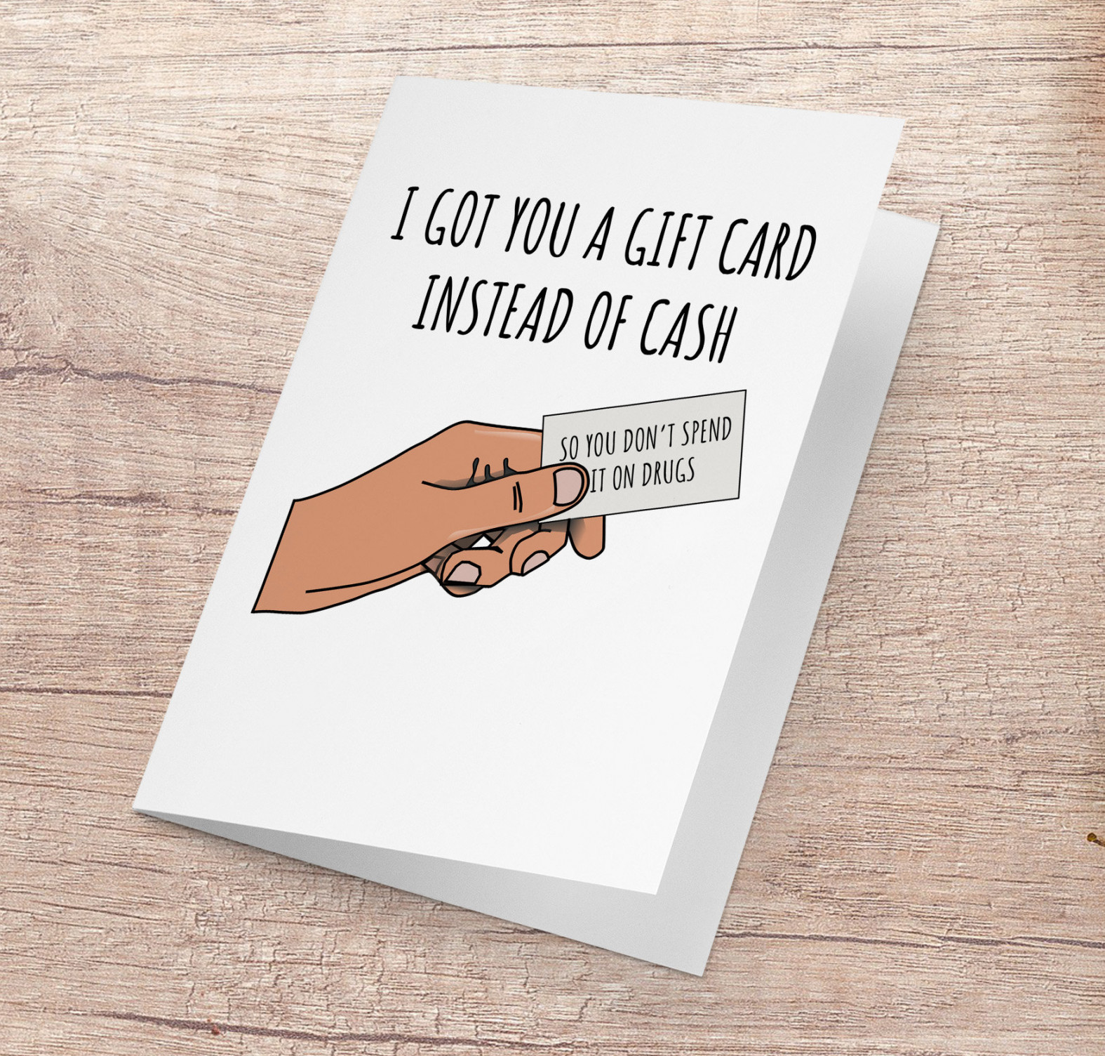 Funny Gift Card Christmas Card Drugs  Meme Internet - Etsy