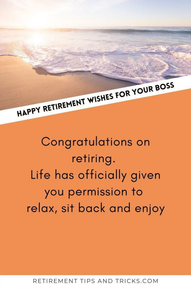 Funny Retirement Wishes For Your Boss  Retirement messages for