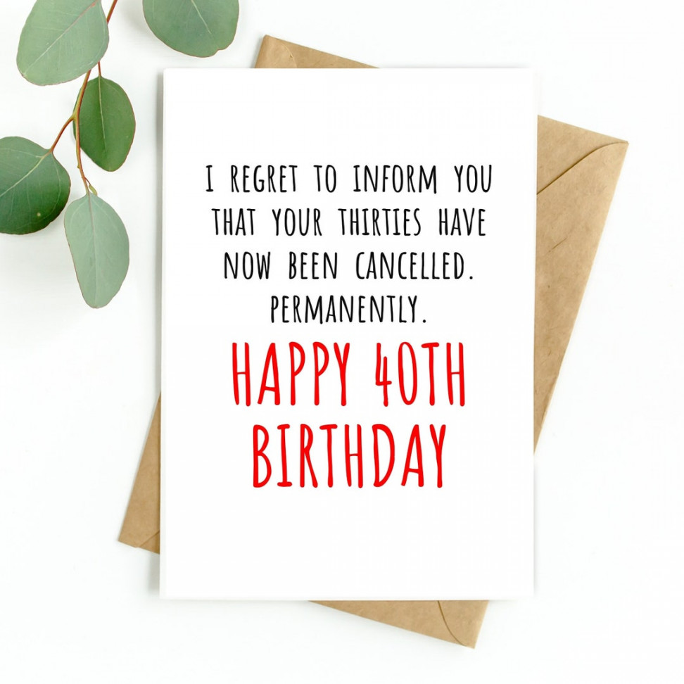 Funny th Birthday Card for Woman Man th Birthday Card for - Etsy