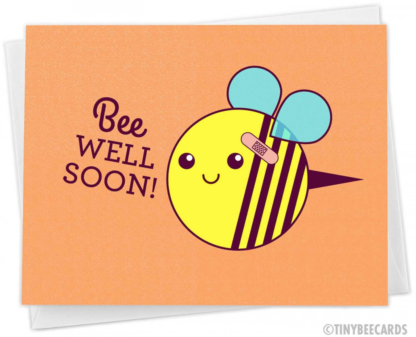 Get Well Soon Card bee Well Soon Bee Pun Card - Etsy