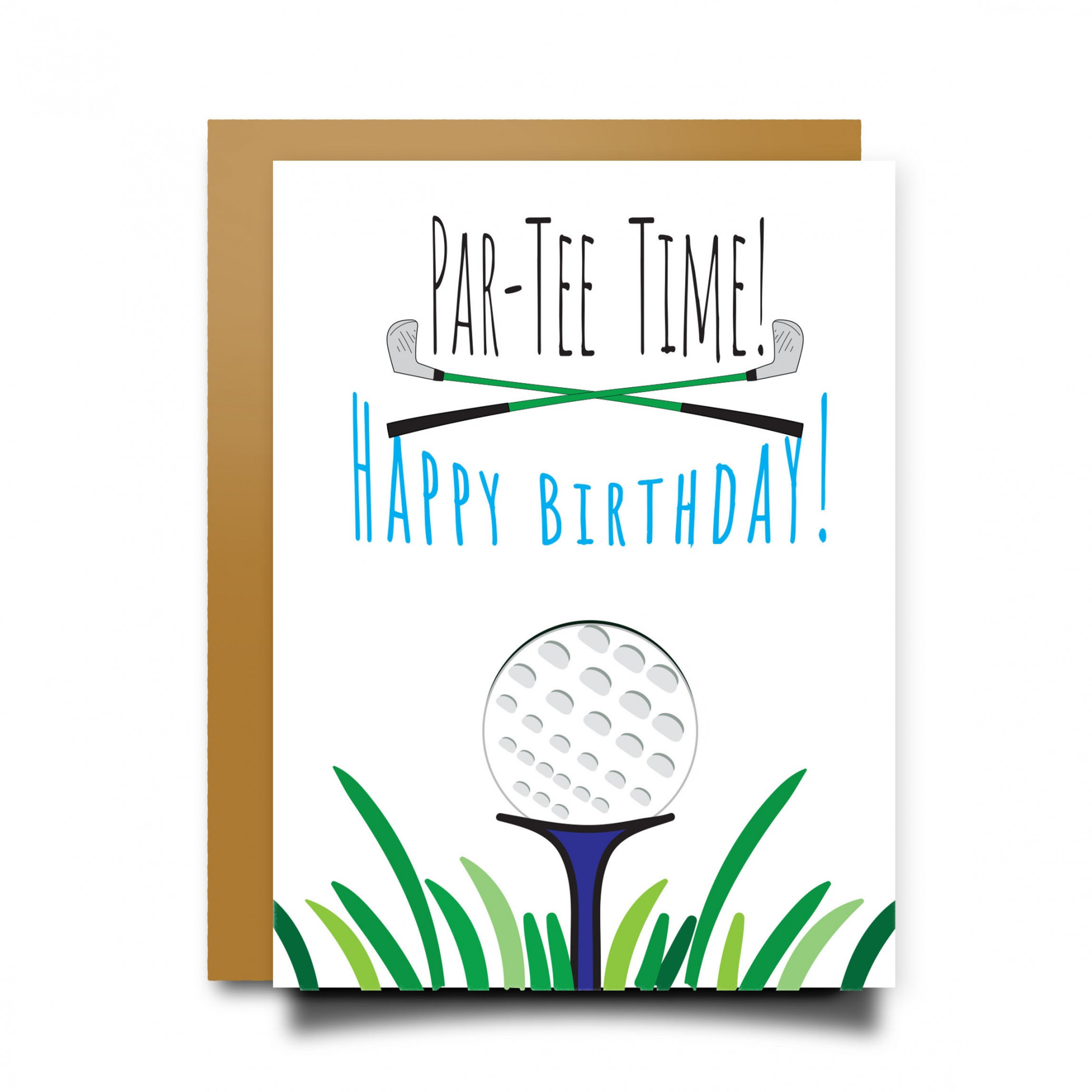 Golf Birthday Par Tee Golf Card Funny Birthday Card for Golfer