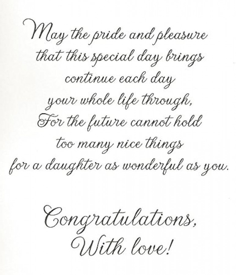 GRADUATION WISHES FOR A WONDERFUL Daughter (G)