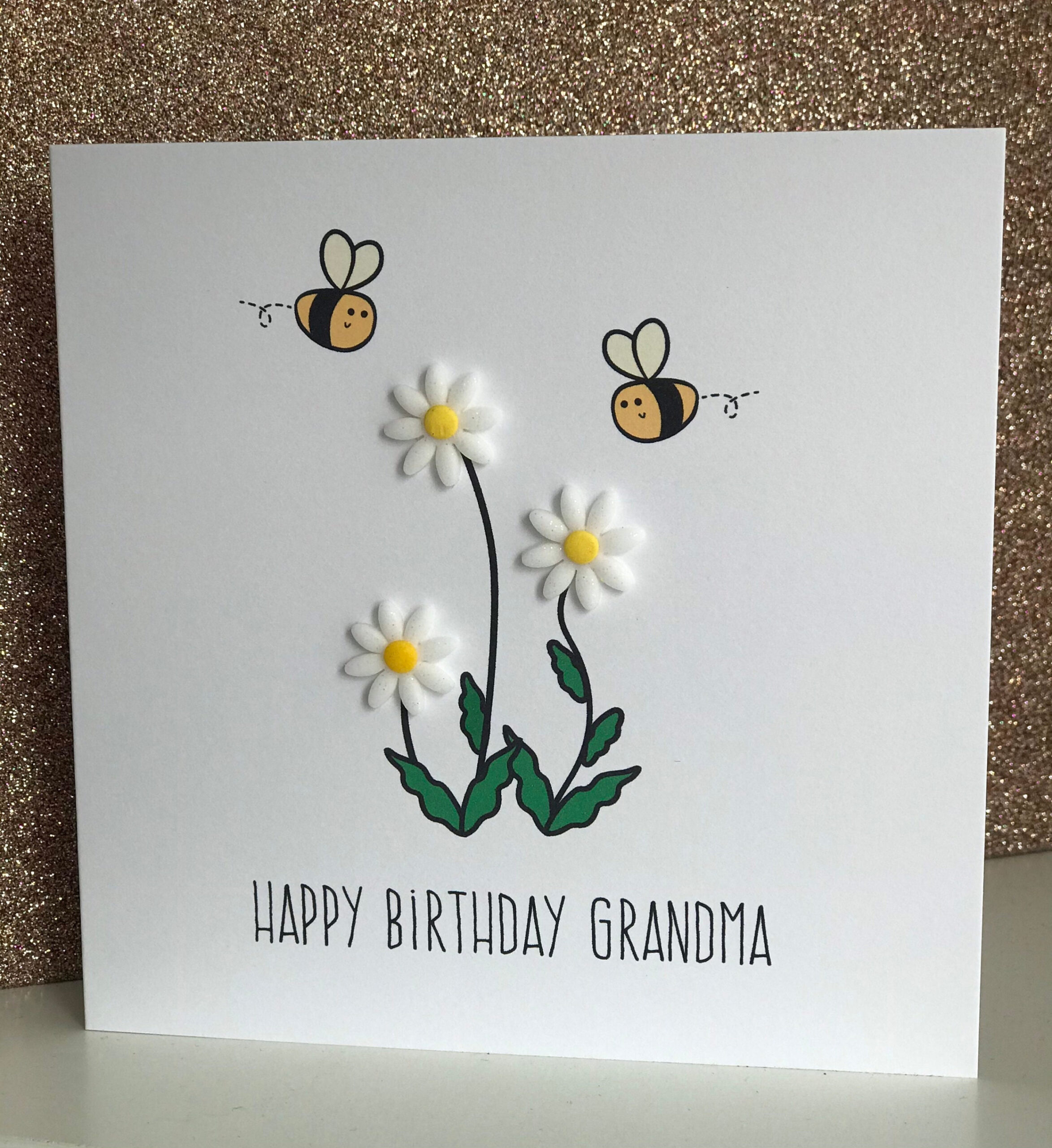 Grandma Birthday card - Cards for grandma - Grandma card with flowers -  luxury birthday card - gran birthday card.