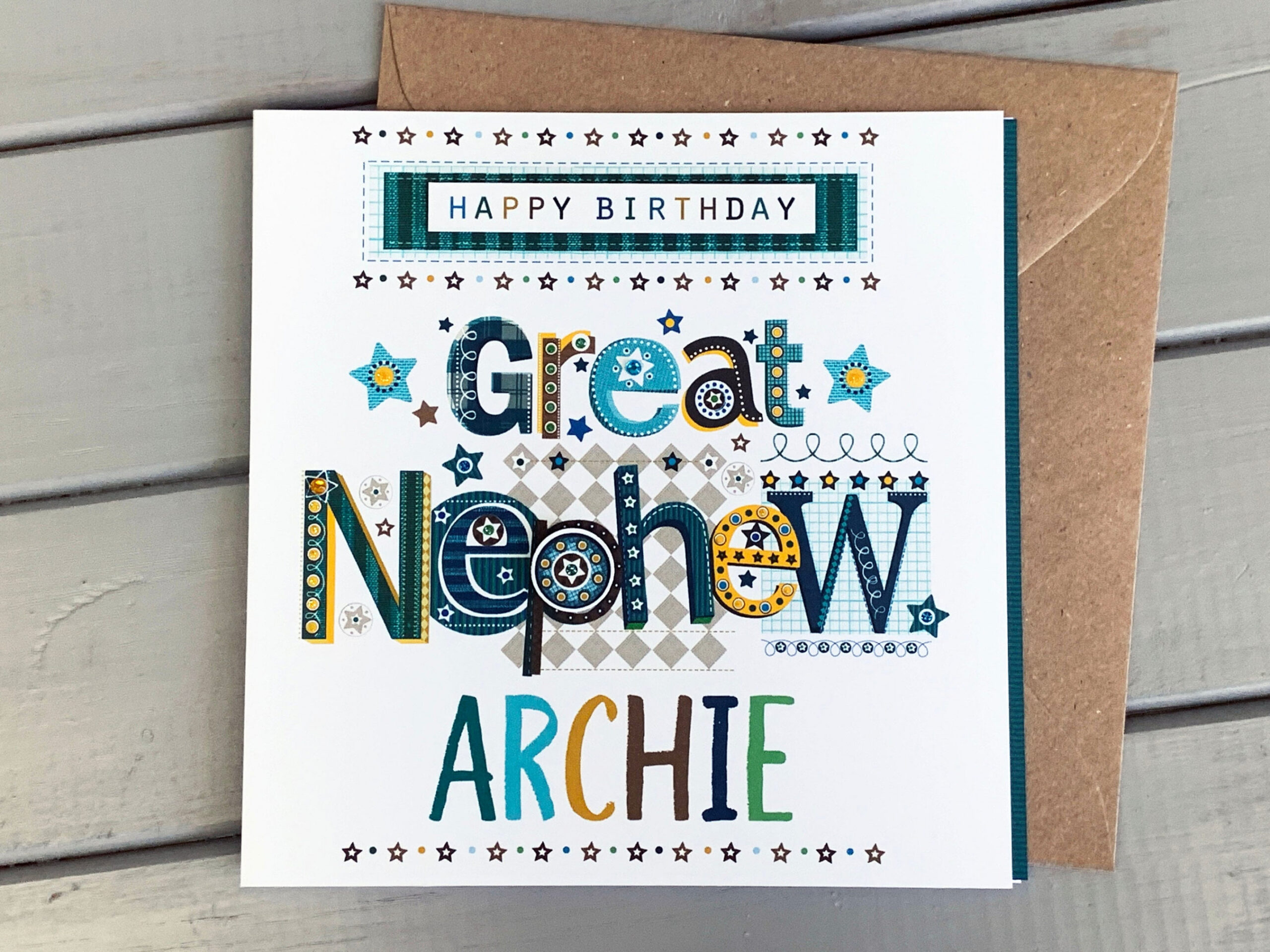 Great Nephew Happy Birthday Card Personalised Great Nephew - Etsy