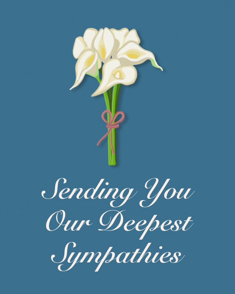 Group Leaving Cards - Send a Sympathy and Condolences Card From