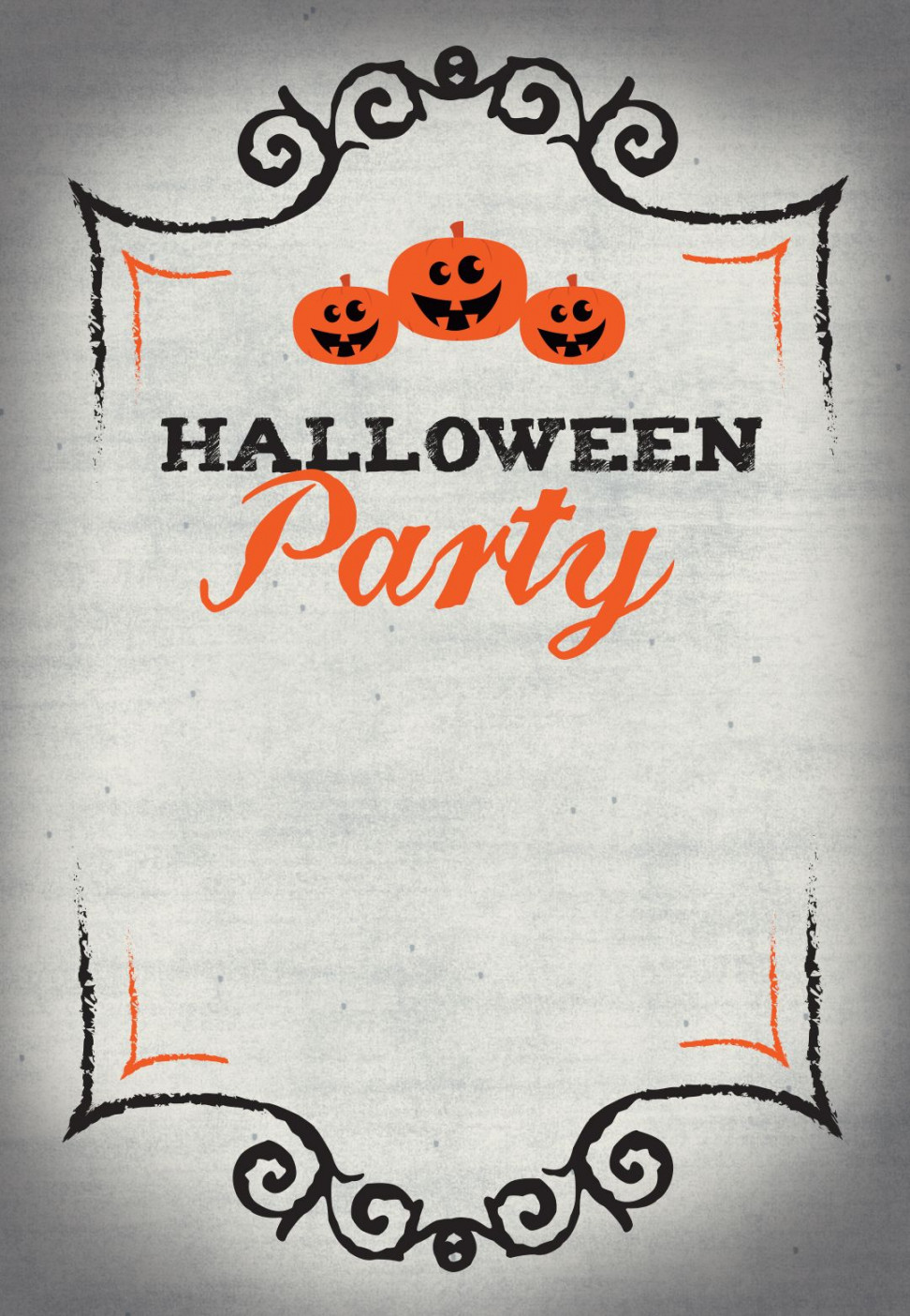 Halloween Party - Free Printable Halloween Invitation T