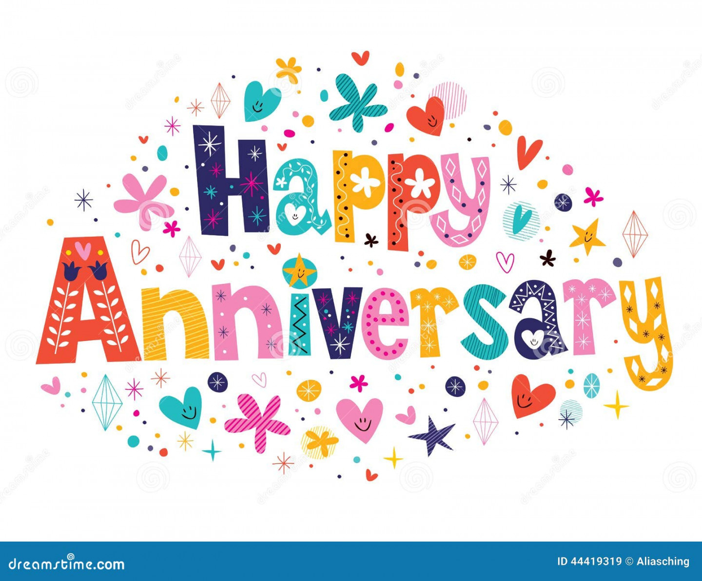 Happy Anniversary Stock Illustrations – , Happy Anniversary