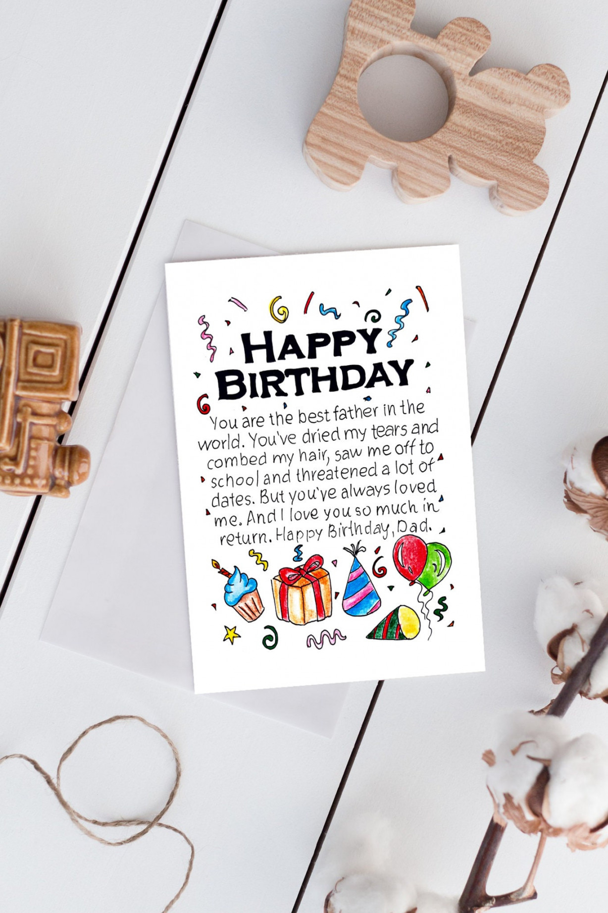 Happy Birthday Card for Dad With Quotes