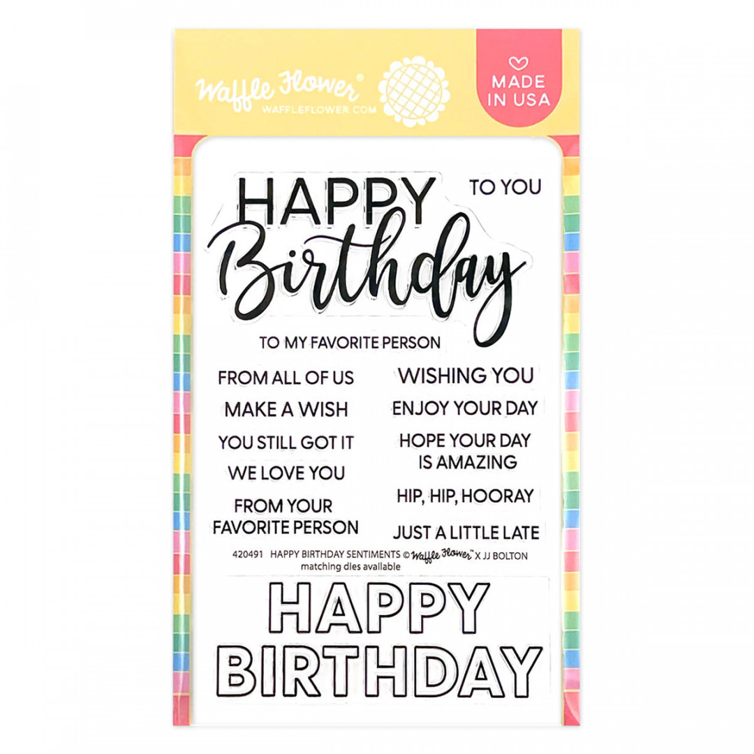 Happy Birthday Duo Sentiments – WaffleFlower