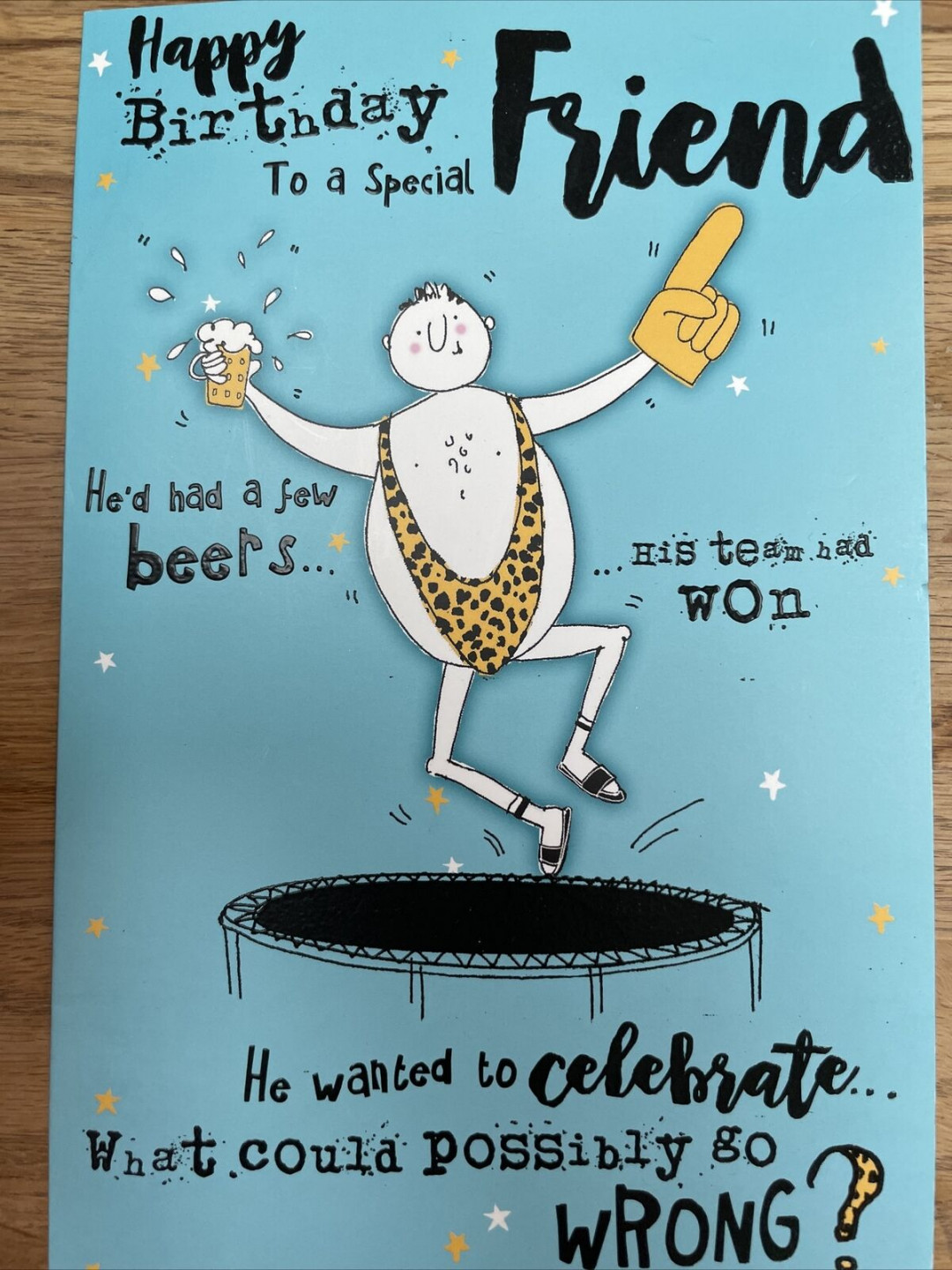 Happy Birthday Friend Greetings Card Male Mankini Humour Beer  eBay