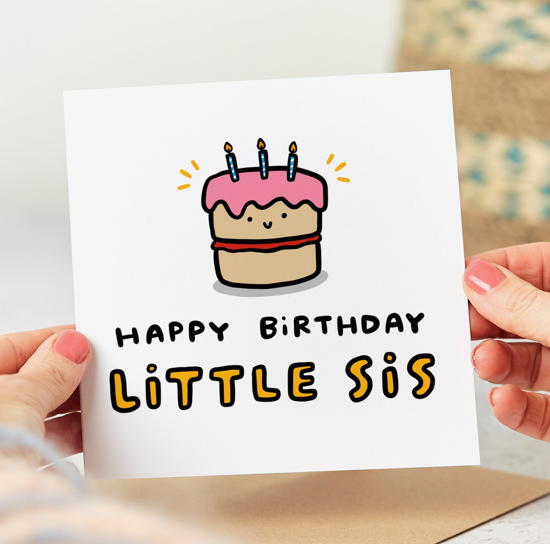 Happy Birthday Little Sis Funny Birthday Card for Little - Etsy