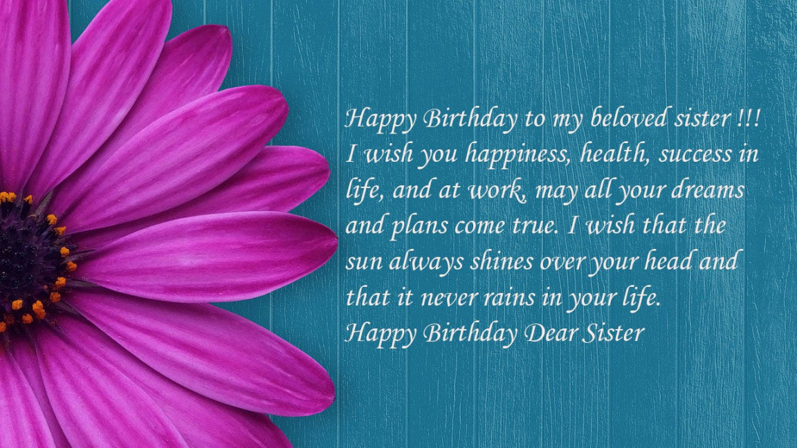 Happy birthday Message, quotes, wishes for sister  Medium