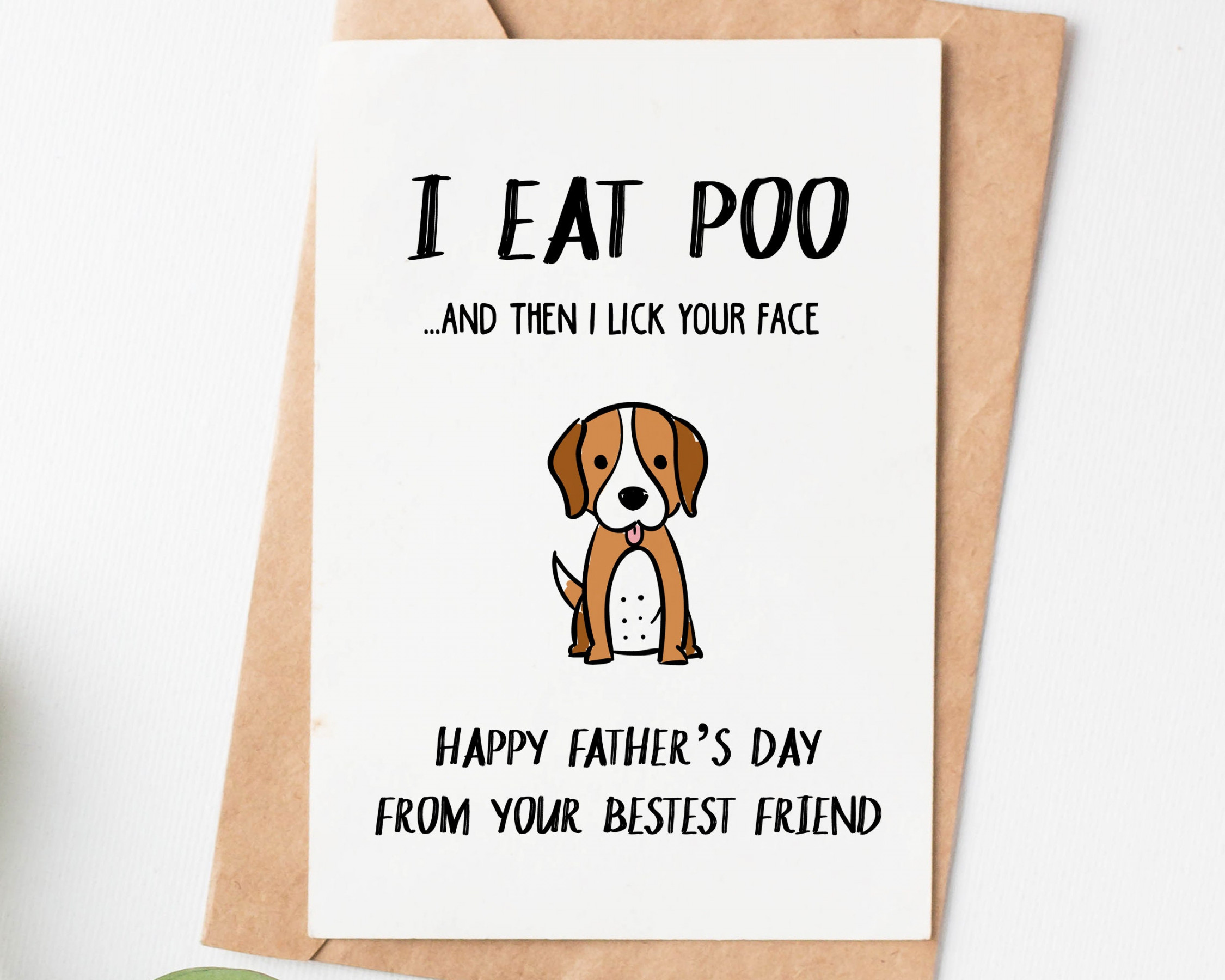 Happy Fathers Day Karte vom Hund Hundevater Karte Lustiges - Etsy