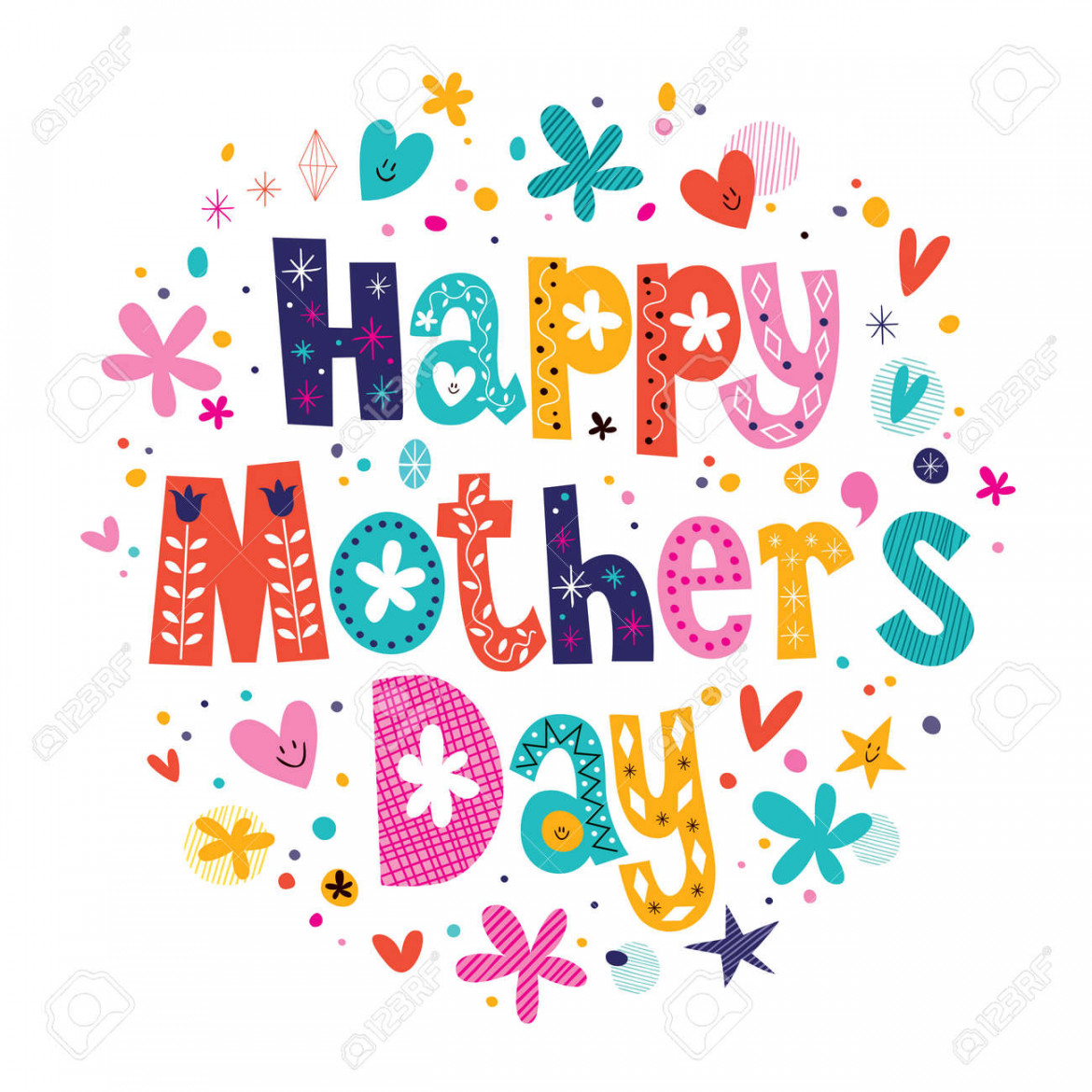 Happy Mothers Day Royalty Free SVG, Cliparts, Vectors, and Stock