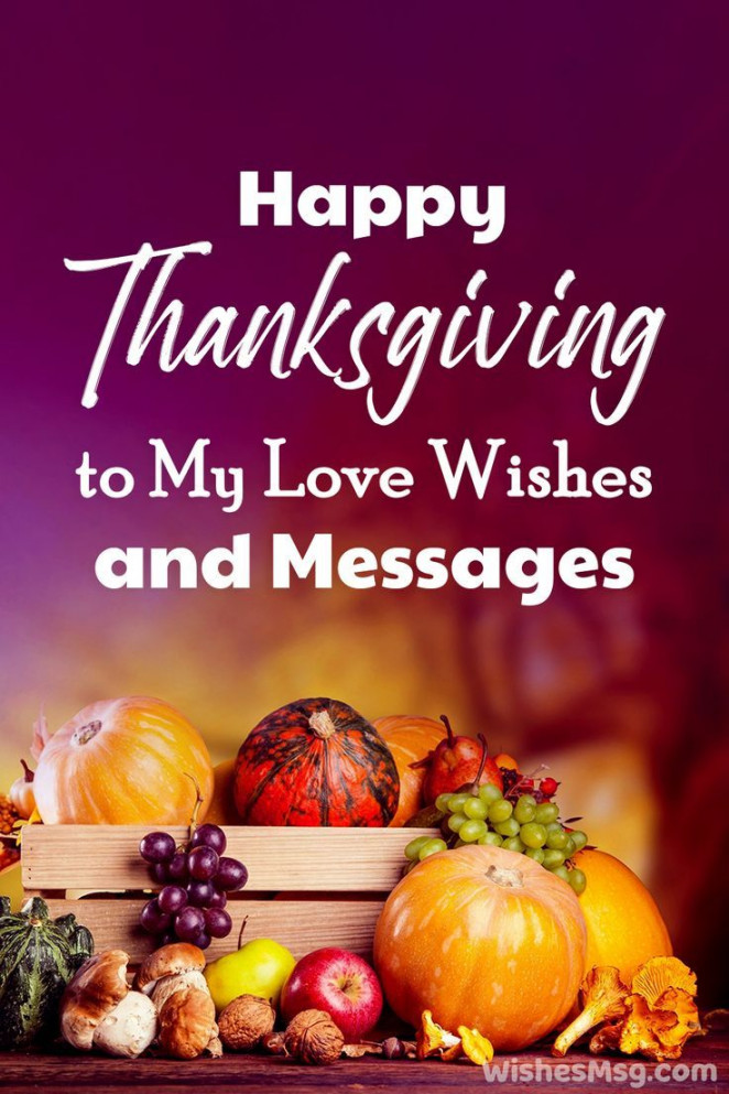 Happy Thanksgiving To My Love Wishes in   Happy thanksgiving