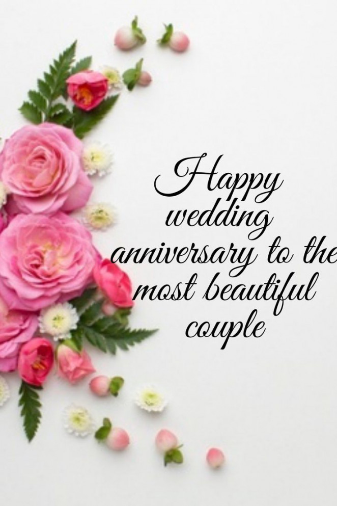 Happy wedding anniversary to the most beautiful couple  Happy