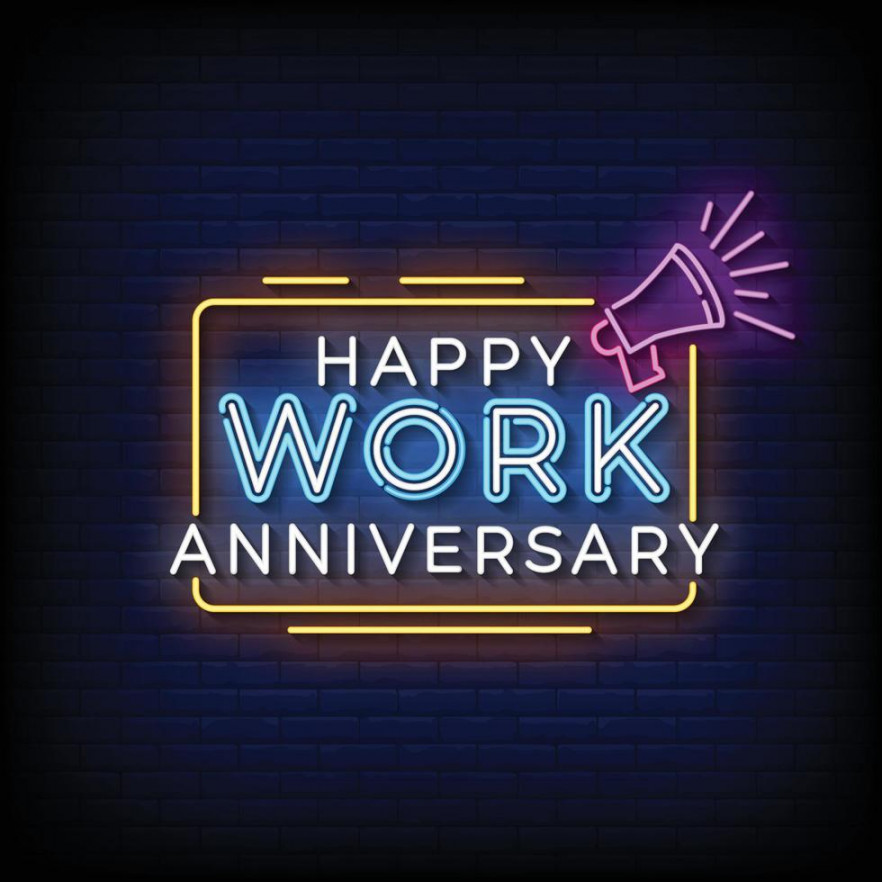 Happy Work Anniversary Vector Art, Icons, and Graphics for Free