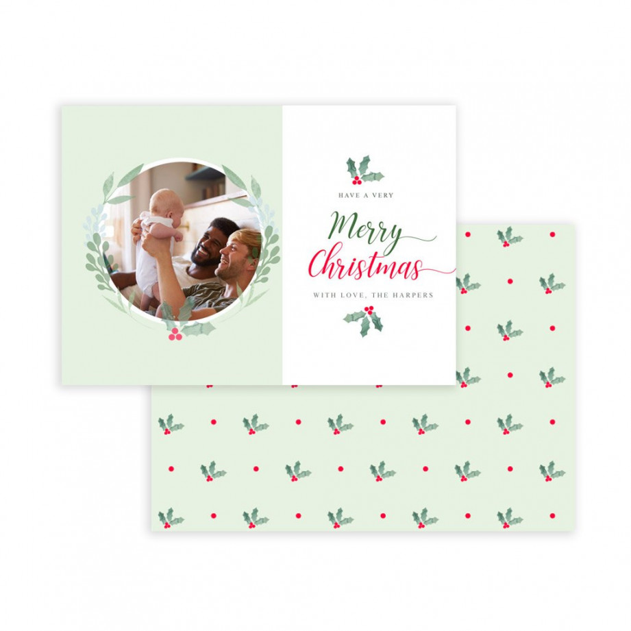 Holiday Card Template - Merry Christmas