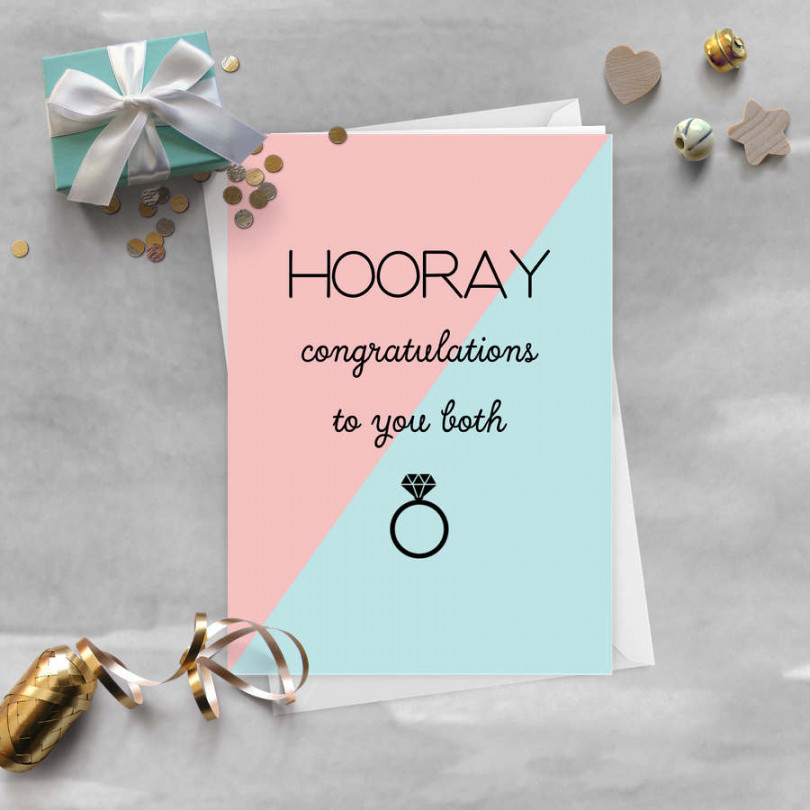 Hooray Congratulations To You Both Card