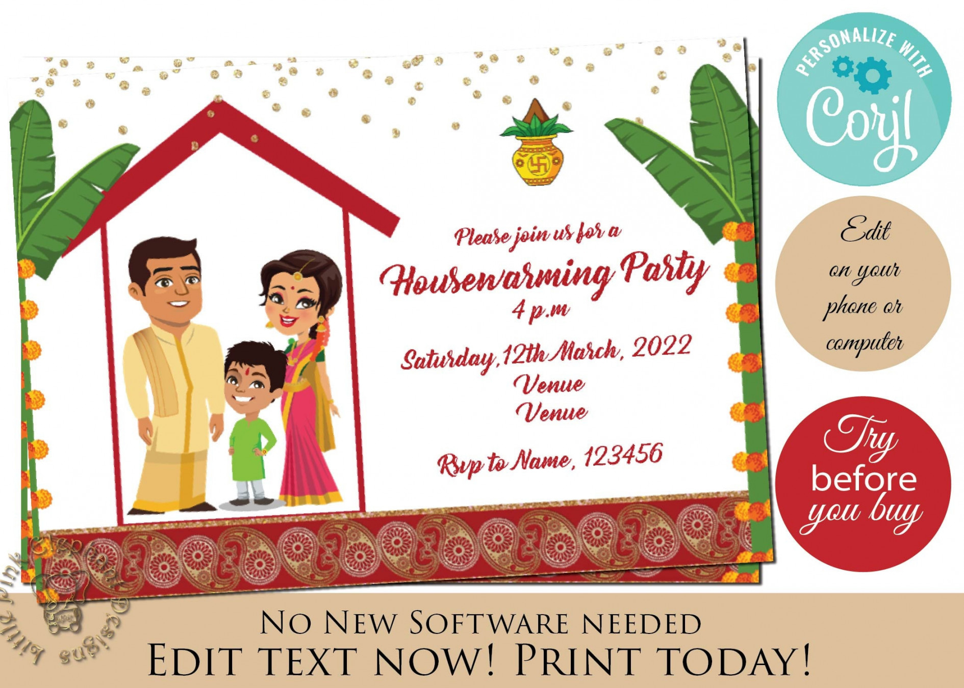 Housewarming Invitation as Digital Housewarming Invitation - Etsy