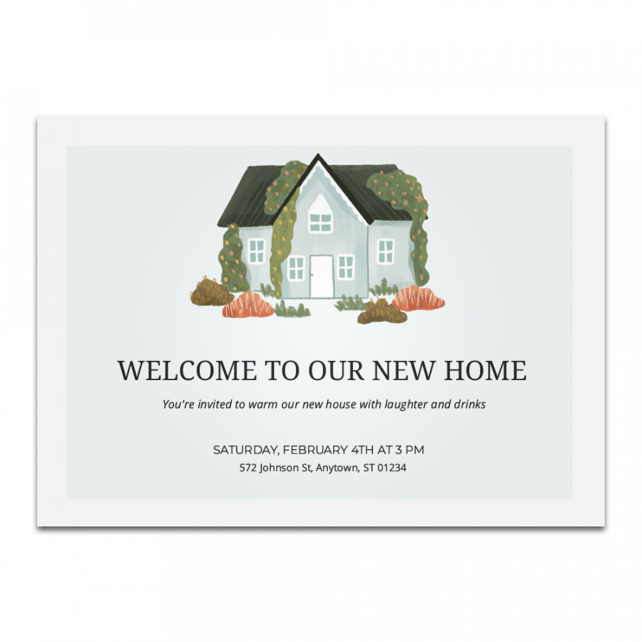 Housewarming Party Invitation - Horizontal  MoreWithPrint