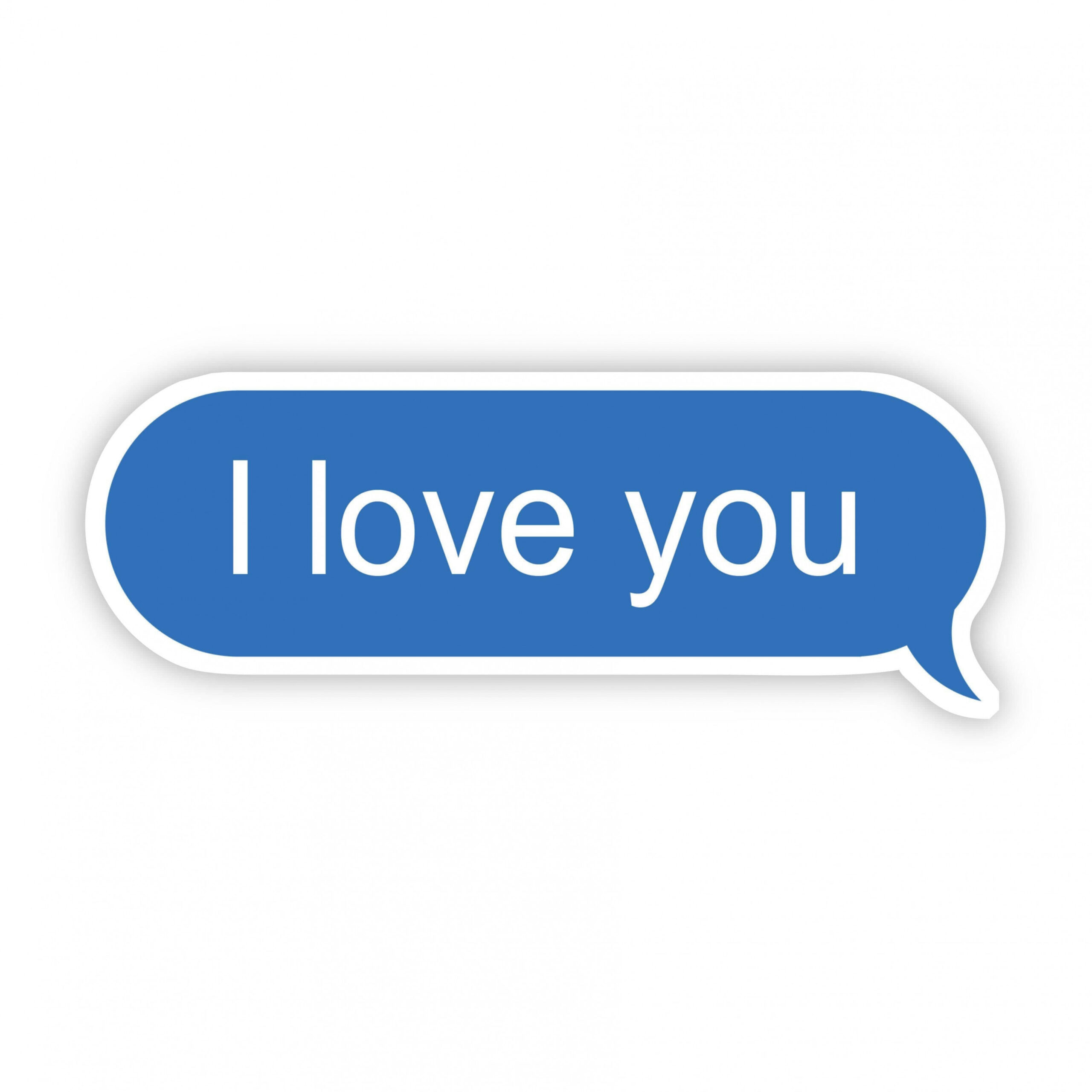 I Love You Text Message Sticker – Big Moods