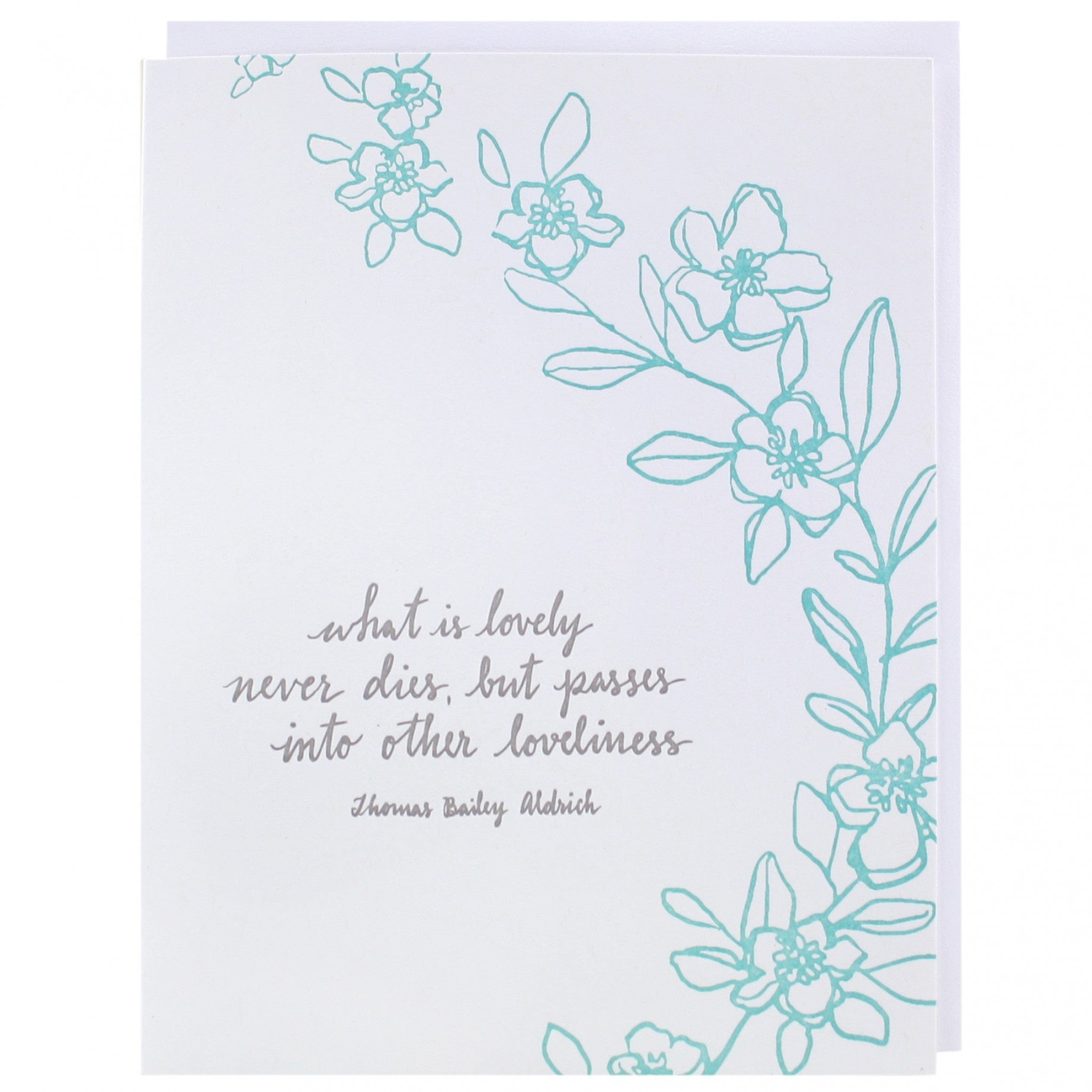 Loveliness Quote Sympathy Card