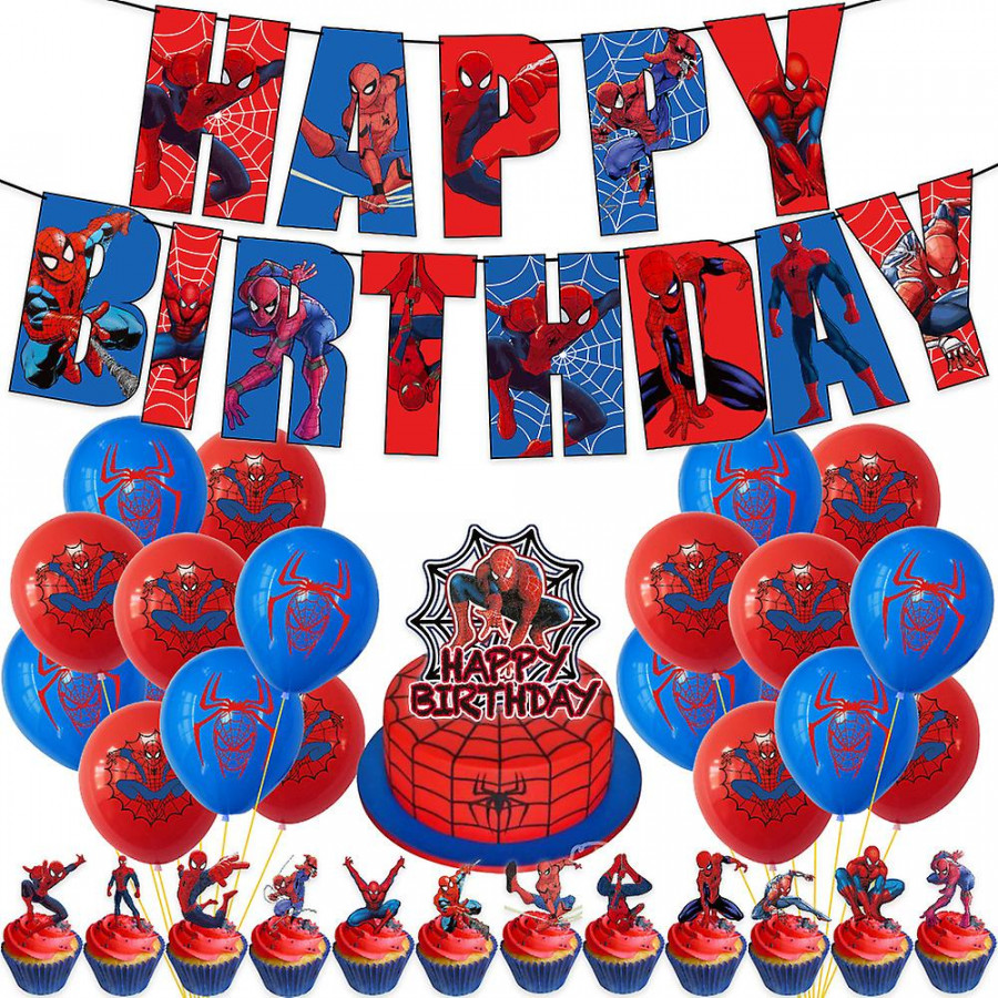 Marvel Spiderman Birthday Party Decoration For Adult & Kids