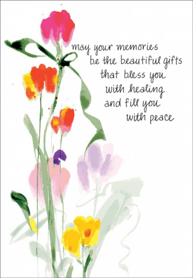 Memories Sympathy Card-SF