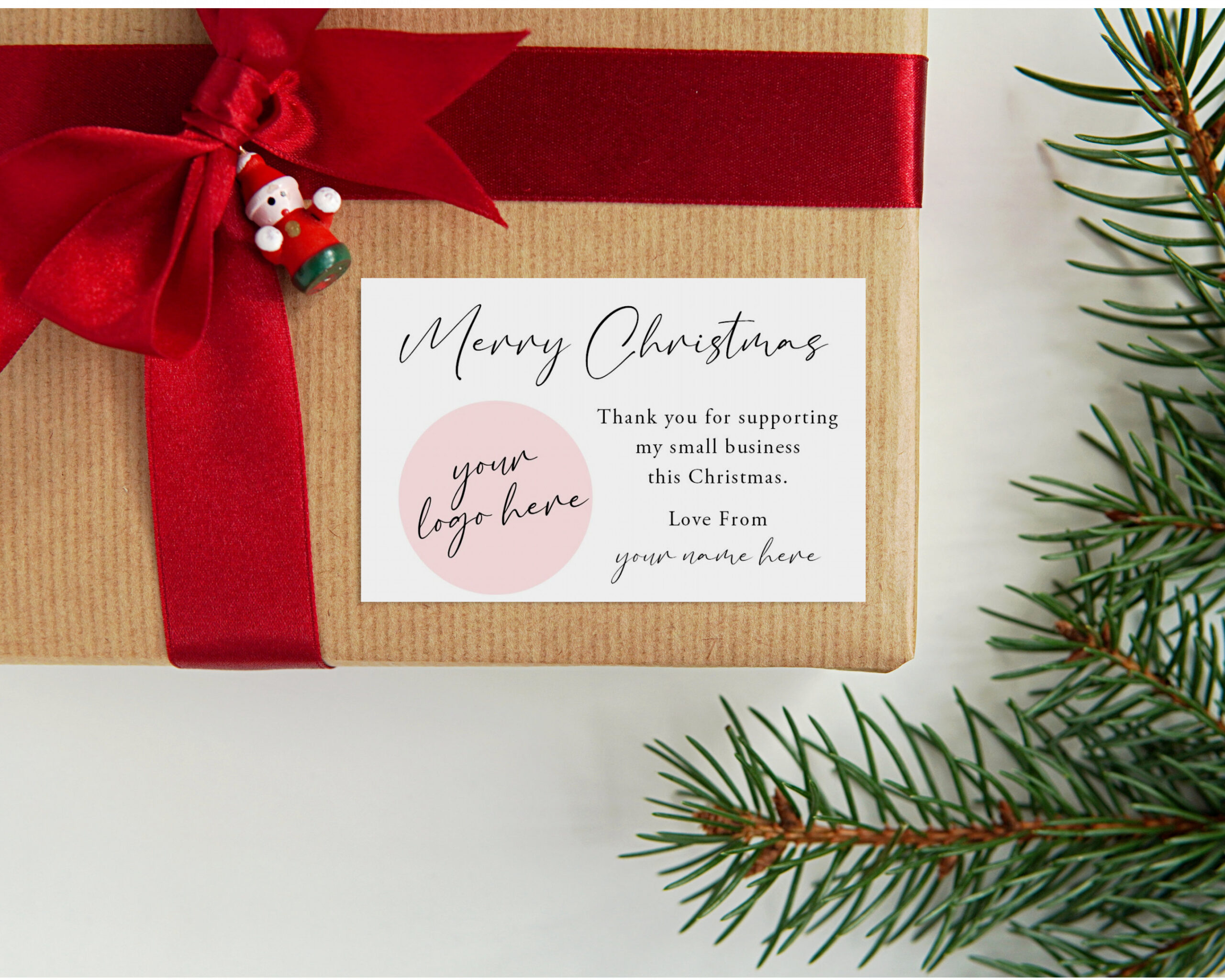 Merry Christmas Business Cards Business Christmas Cards - Etsy