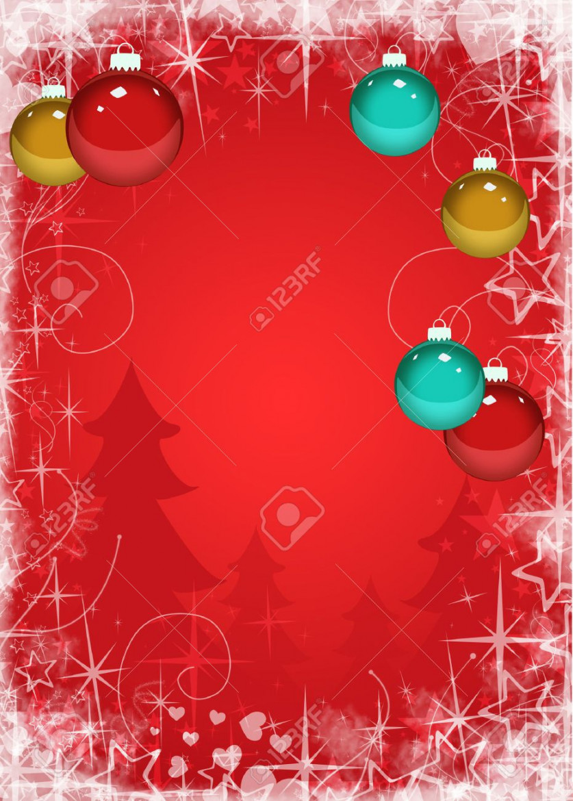 Merry Christmas Decoration Poster Or Flyer Background With Space