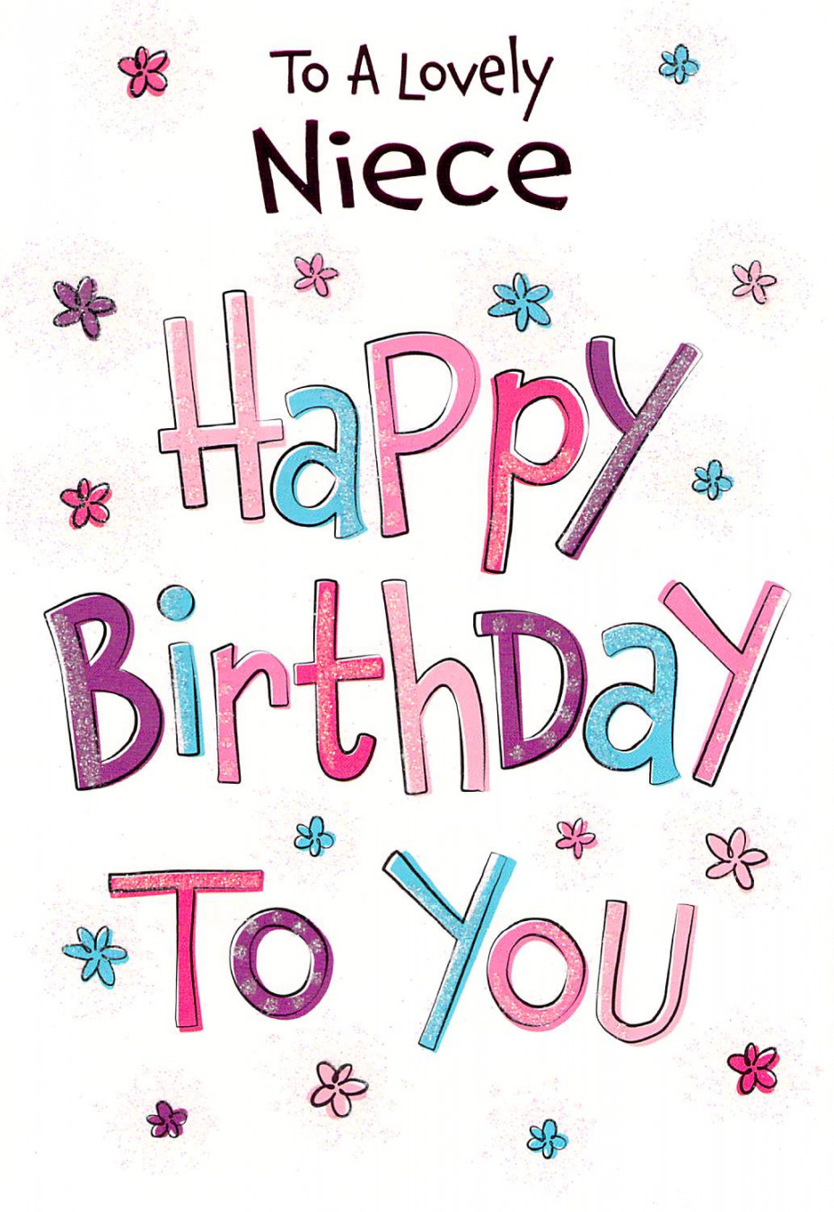 Niece Birthday Card - Happy Birthday To You - Greeting Card - Free