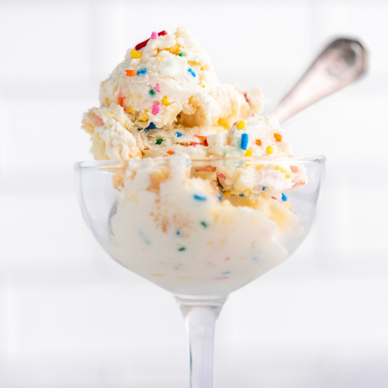 No Churn Birthday Cake Ice Cream