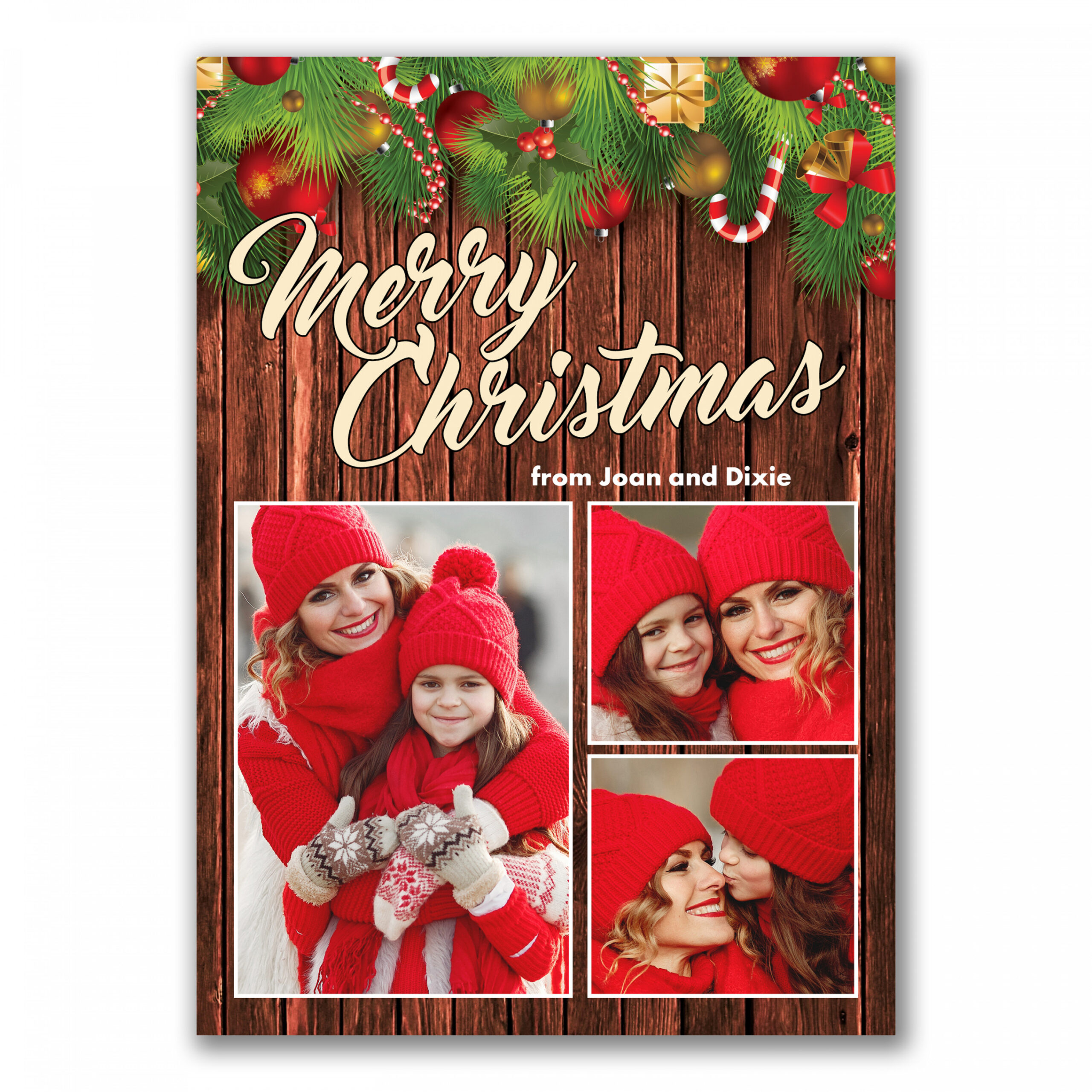 P- Personalized Christmas Card