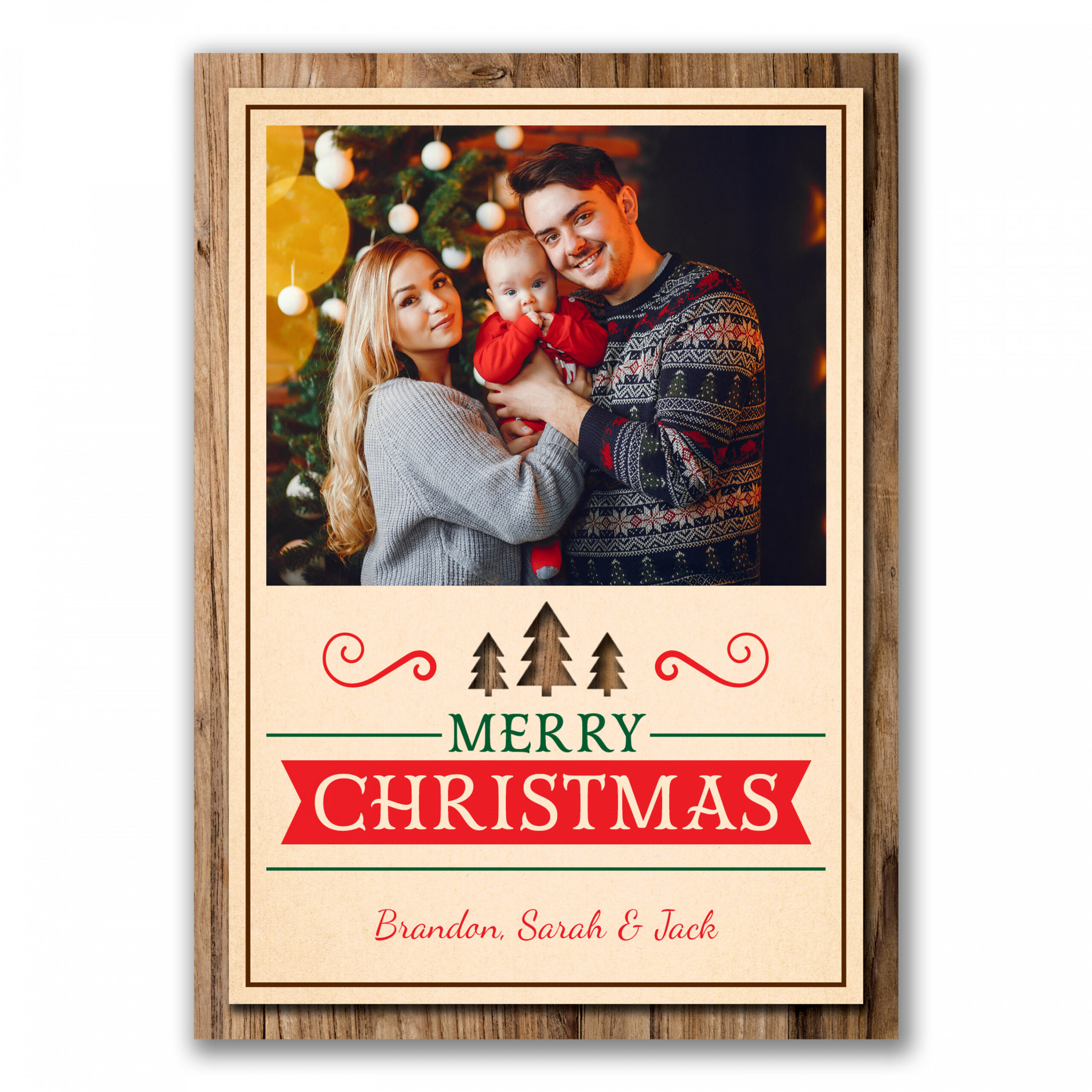 P- Personalized Christmas Card