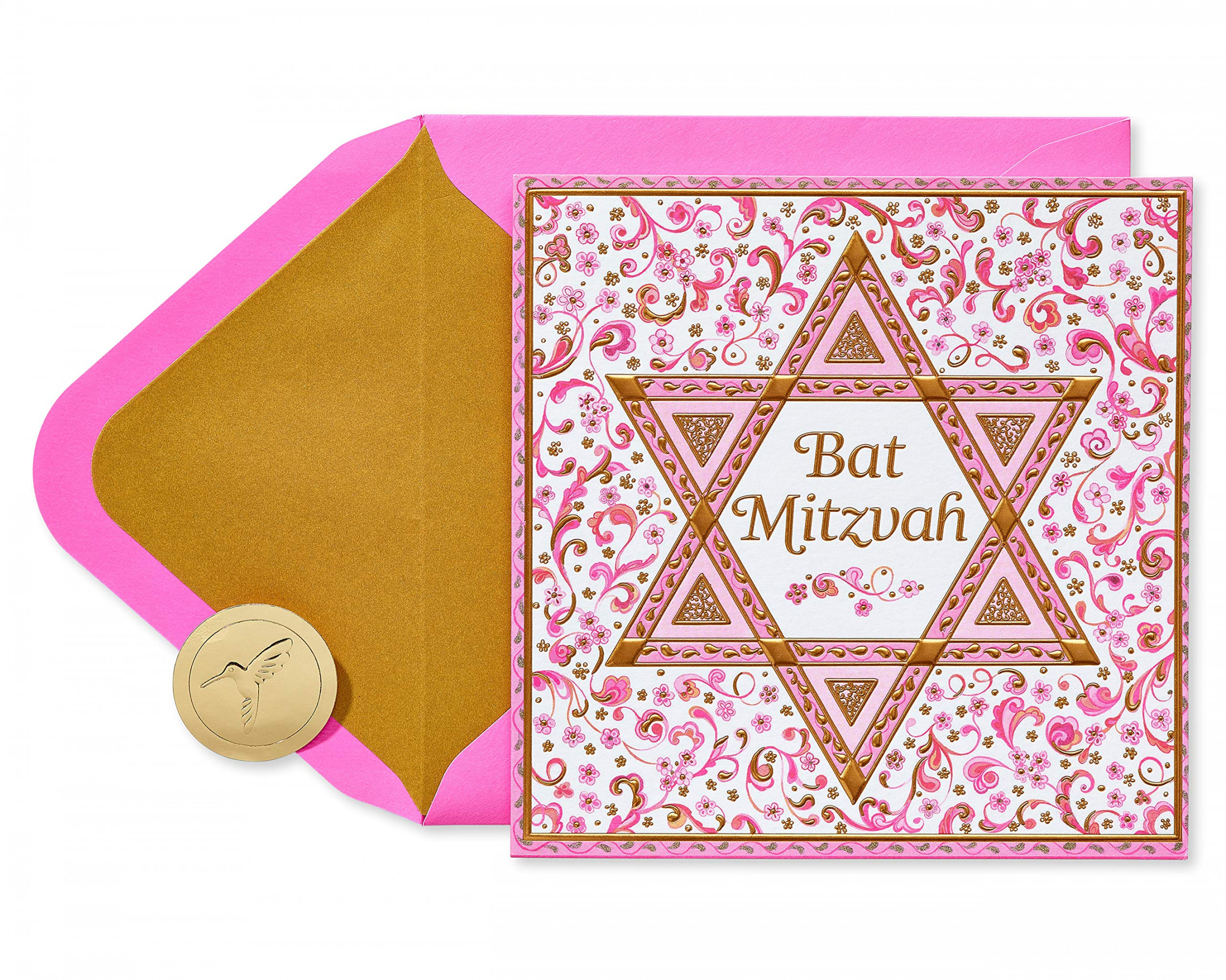 Papyrus Bat Mitzvah Card (Fine Young Woman) , Multi-Colour