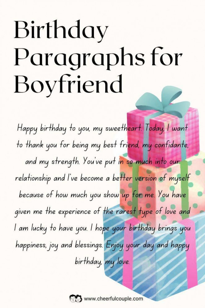 Paragraphs for Him - Long and Cute Messages for Your Boyfriend