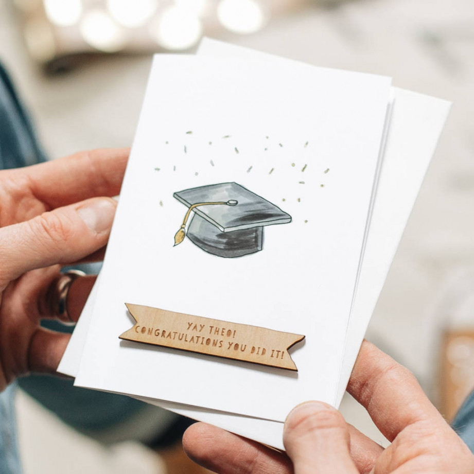 Personalised Graduation Hat Card Graduation Gift Ideas - Etsy