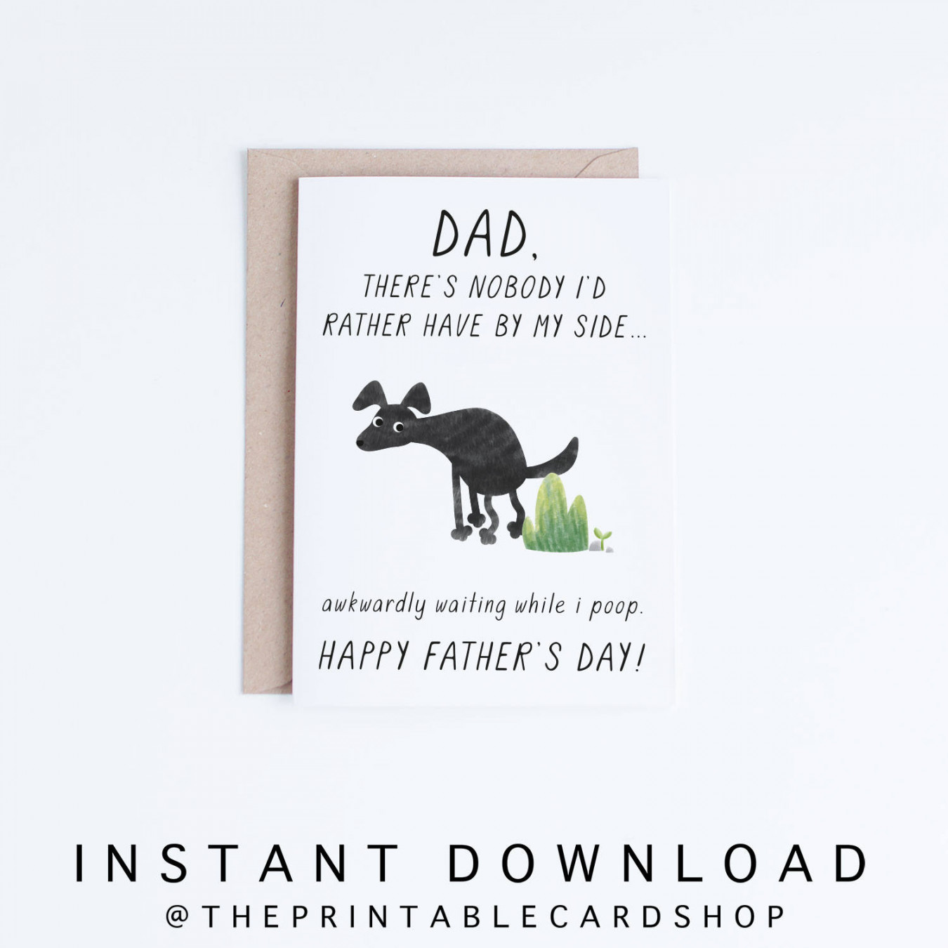 Pet Dad Printable Fathers Day Cards Instant Download Funny - Etsy