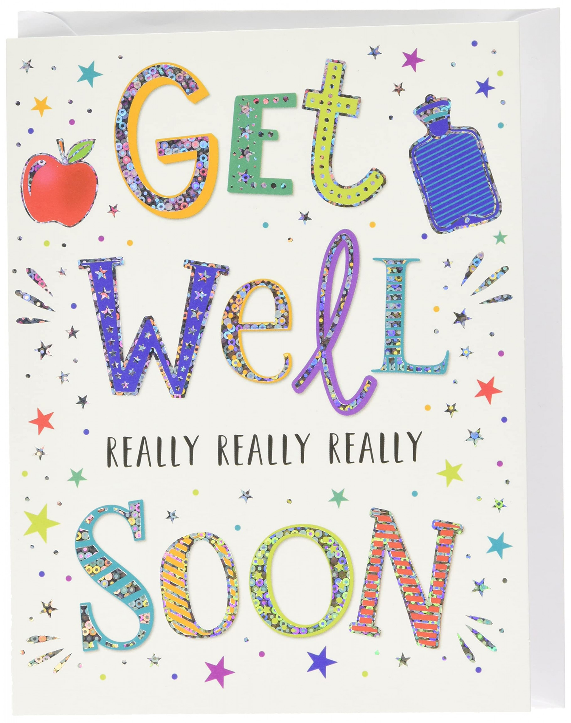 Piccadilly Greetings Modern Get Well Soon Karte – , x , cm – Regal  Publishing